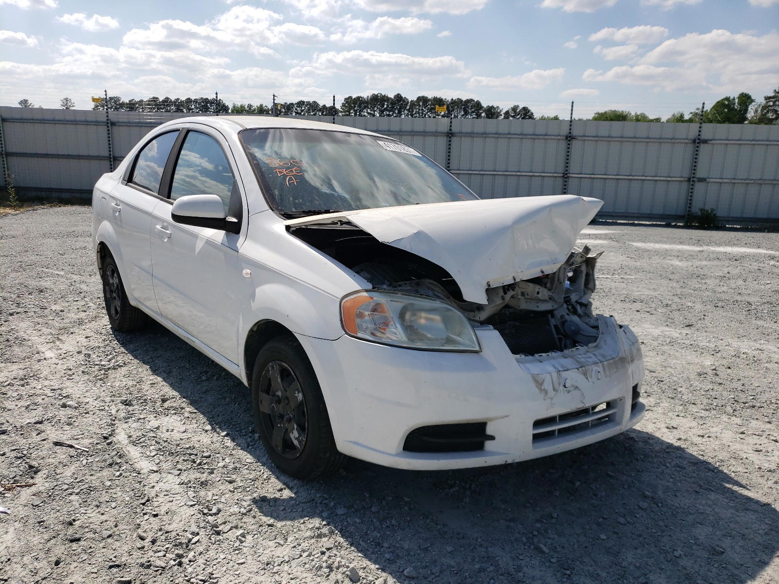 CHEVROLET AVEO BASE 2007 with VIN KL1TD56677B125805 - Photo from auction