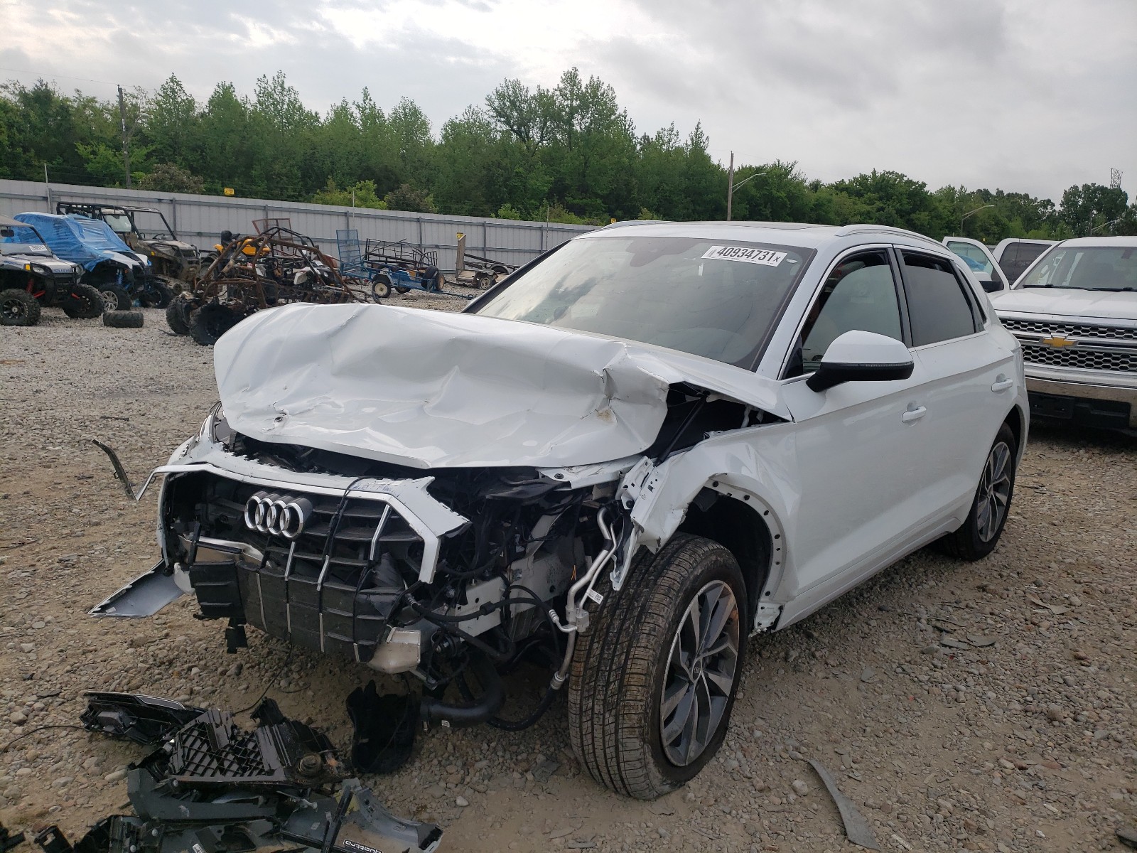 Photo 2 from auction – 2021 AUDI Q5 PREMIUM with VIN WA1BAAFY8M2051520
