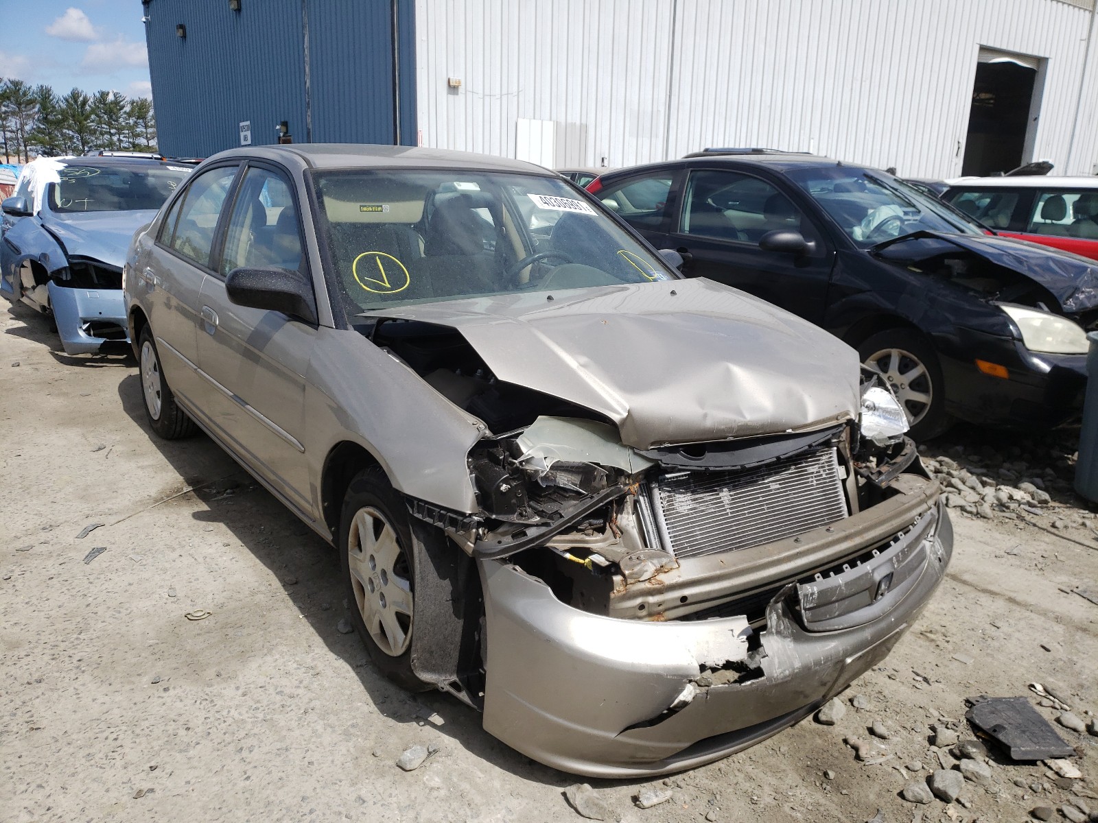 Photo 1 from auction – 2003 HONDA CIVIC LX with VIN 2HGES16593H563025