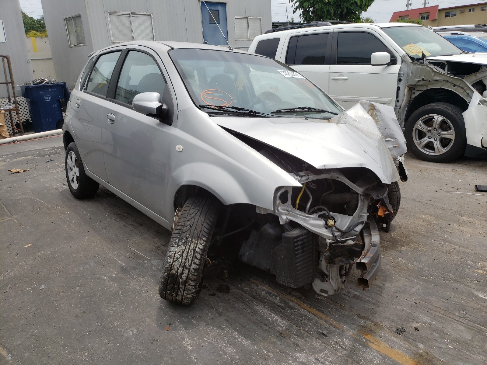 CHEVROLET AVEO BASE 2006 with VIN KL1TD66686B551037 - Photo from auction