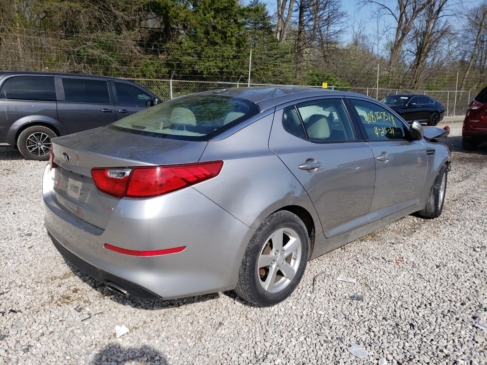 Photo 4 from auction – 2014 KIA OPTIMA LX with VIN KNAGM4A78E5476543