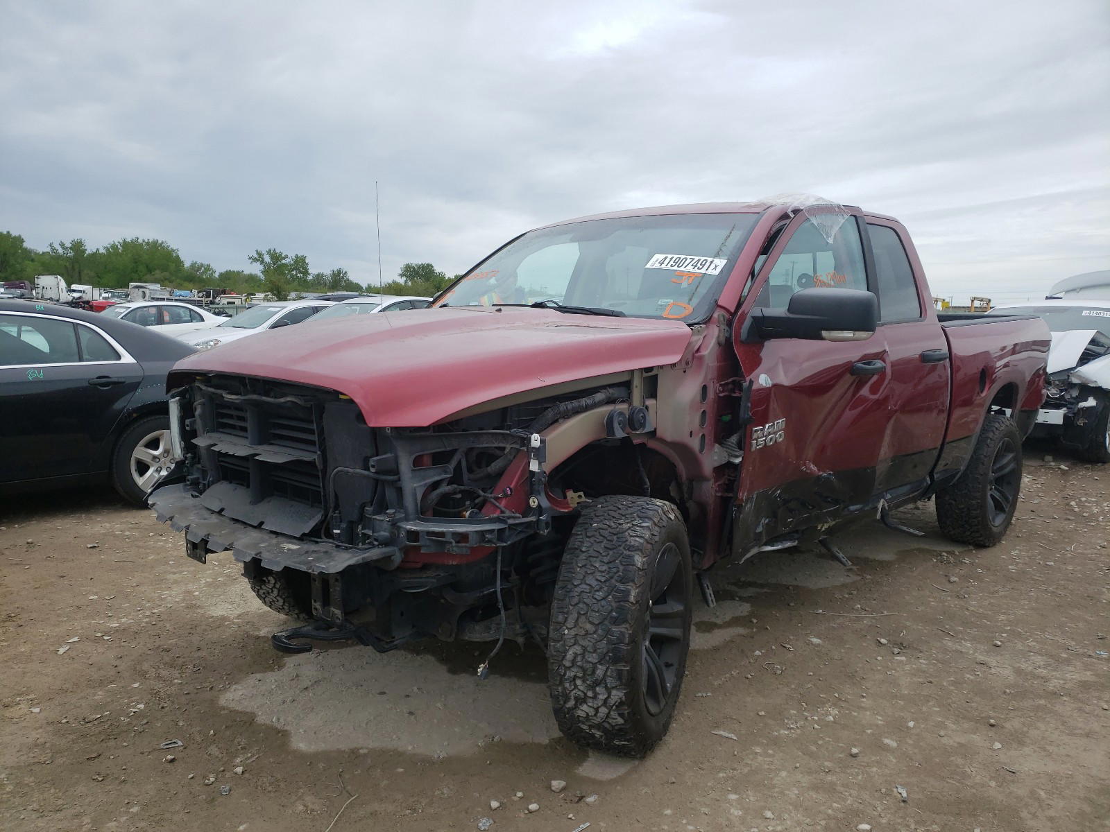 Photo 2 from auction – 2014 RAM 1500 SLT with VIN 1C6RR7GTXES425587