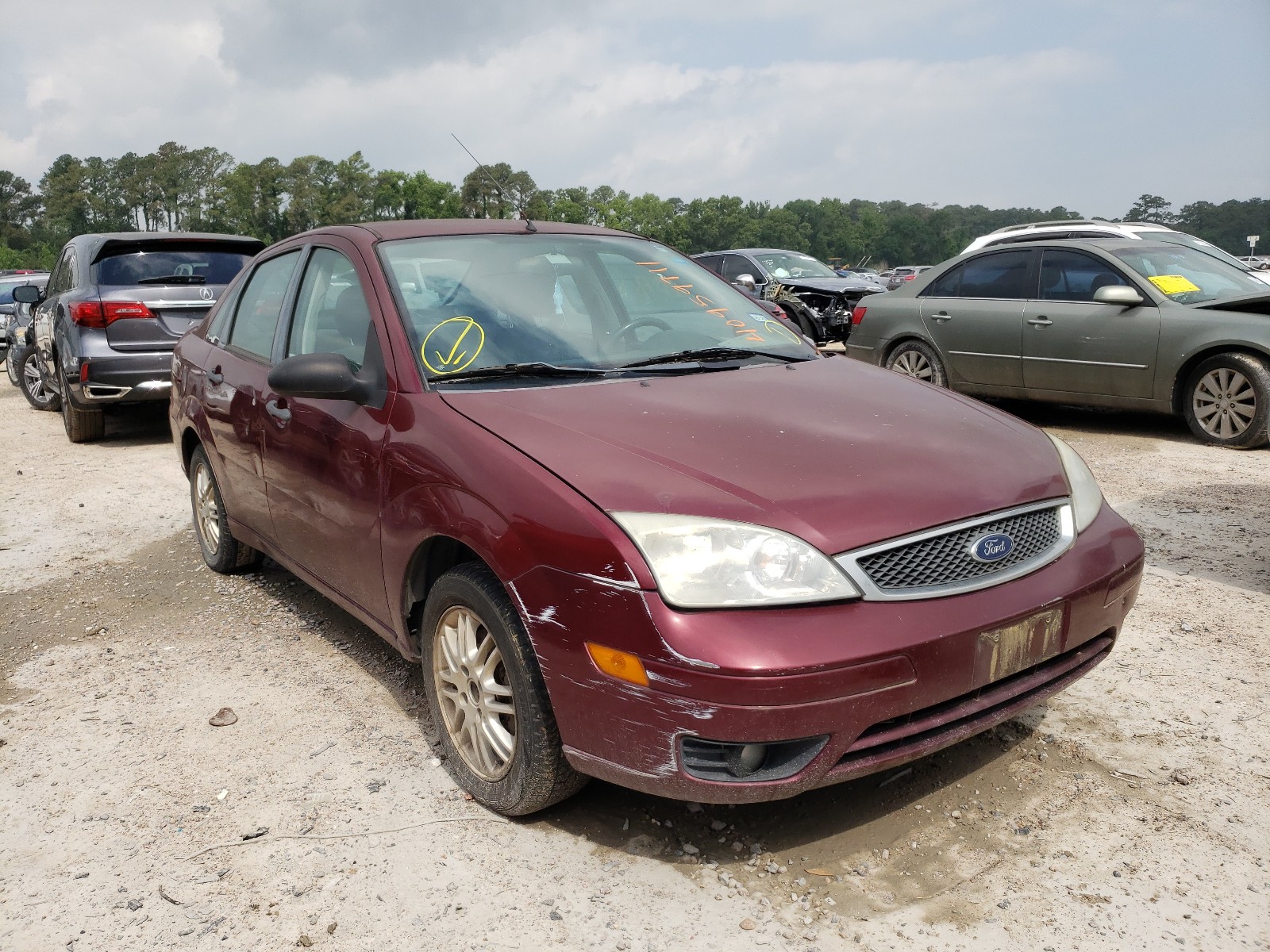FORD FOCUS ZX4 2007 with VIN 1FAFP34NX7W357521 - Photo from auction