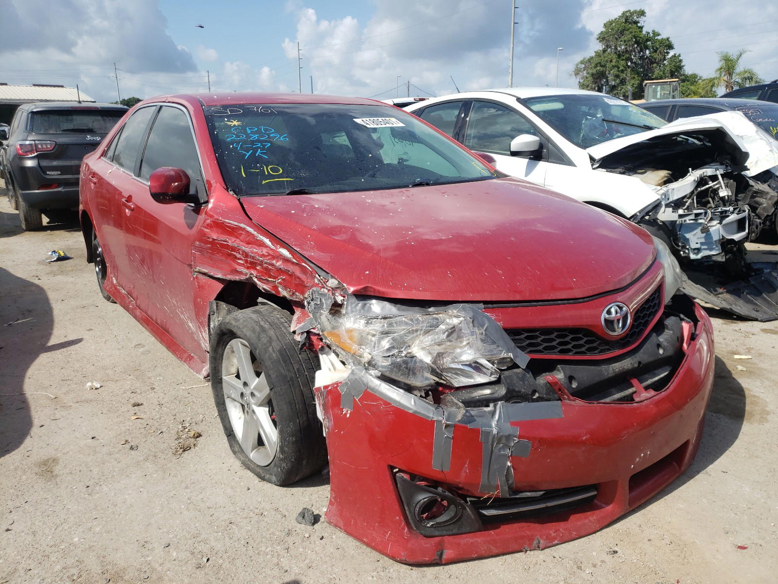 TOYOTA CAMRY BASE 2012 with VIN 4T1BF1FK1CU593205 - Photo from auction