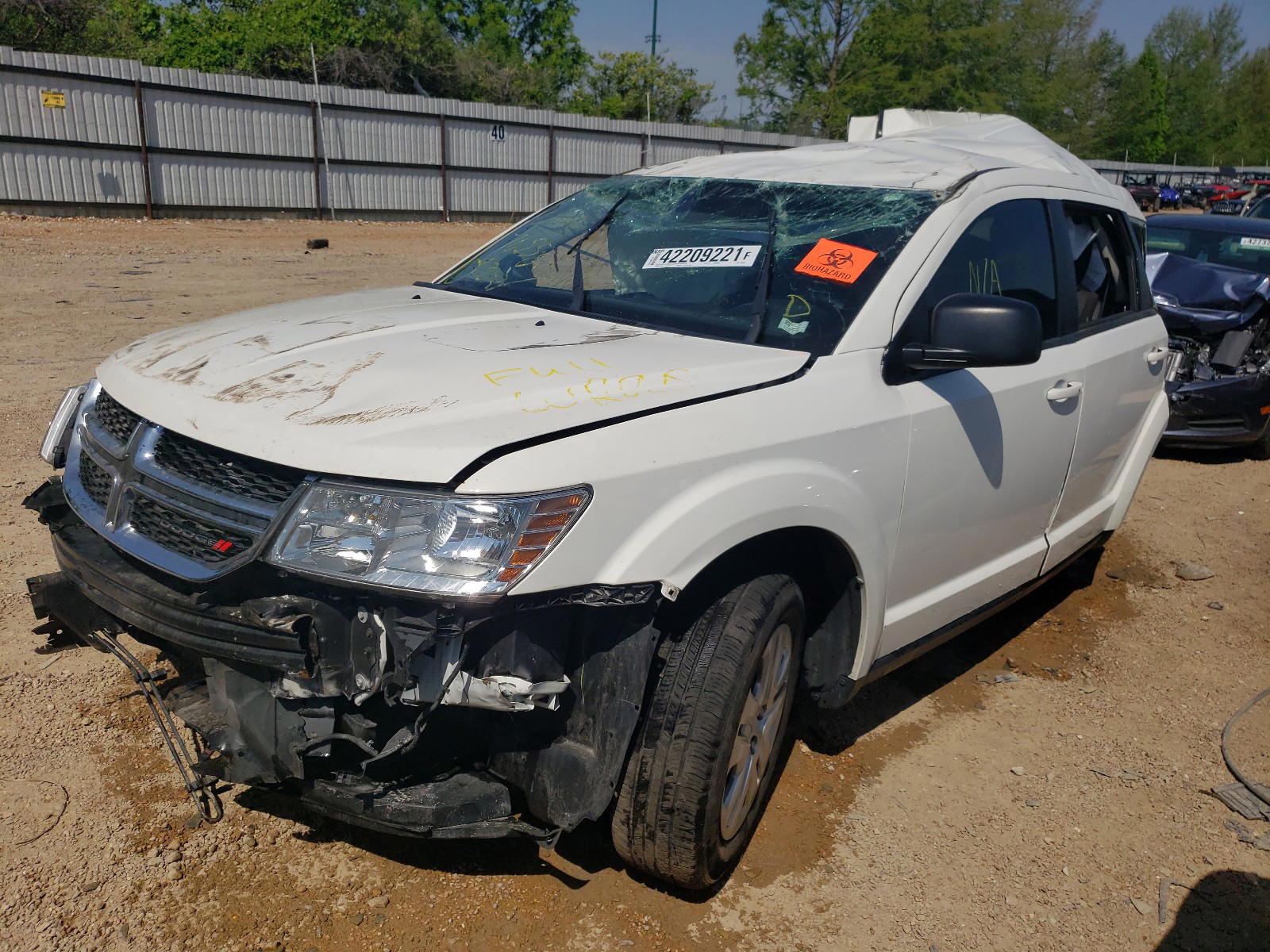 Photo 2 from auction – 2015 DODGE JOURNEY SE with VIN 3C4PDCAB5FT746735