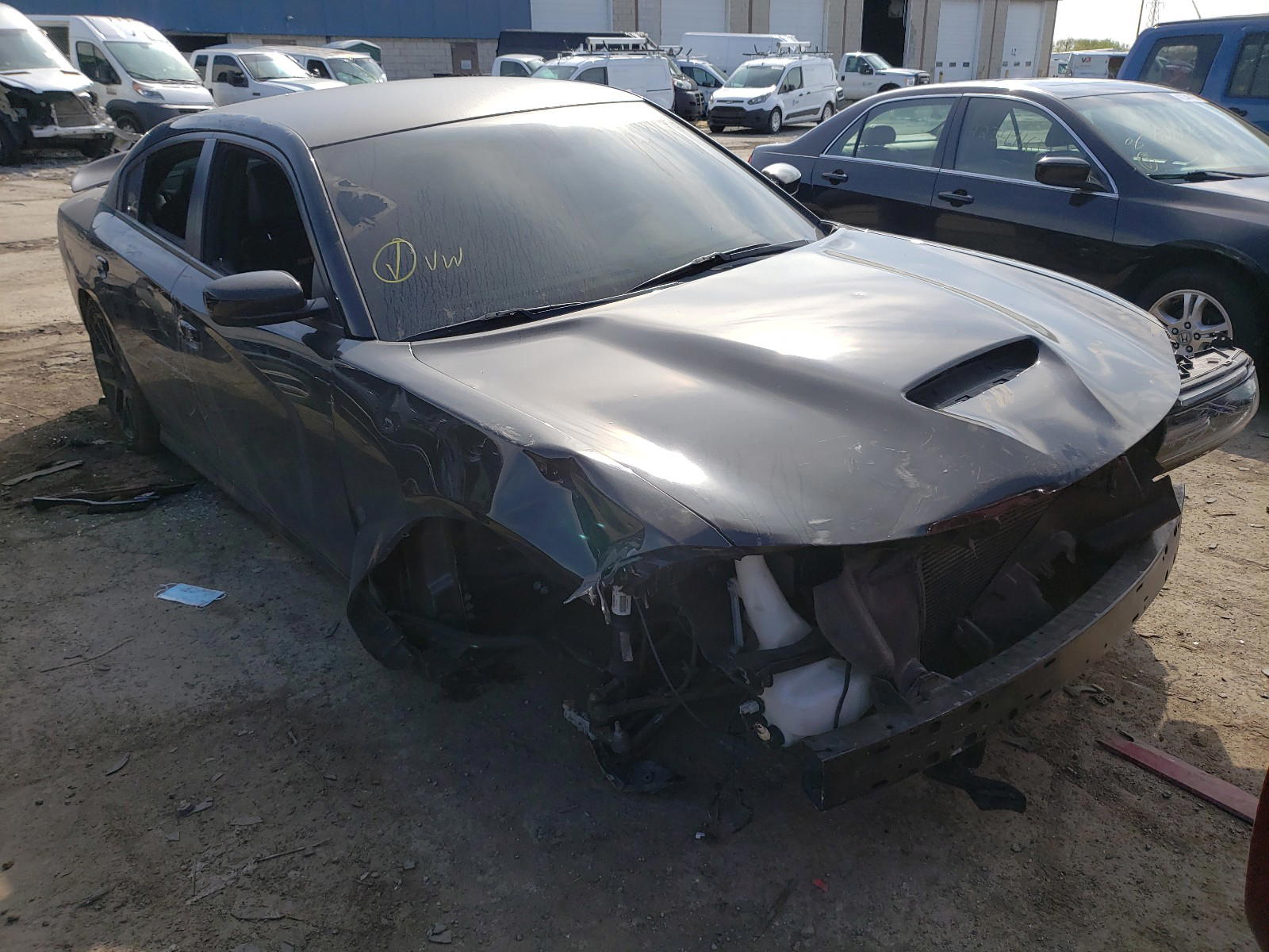 DODGE CHARGER R/ 2018 with VIN 2C3CDXCT1JH313205 - Photo from auction