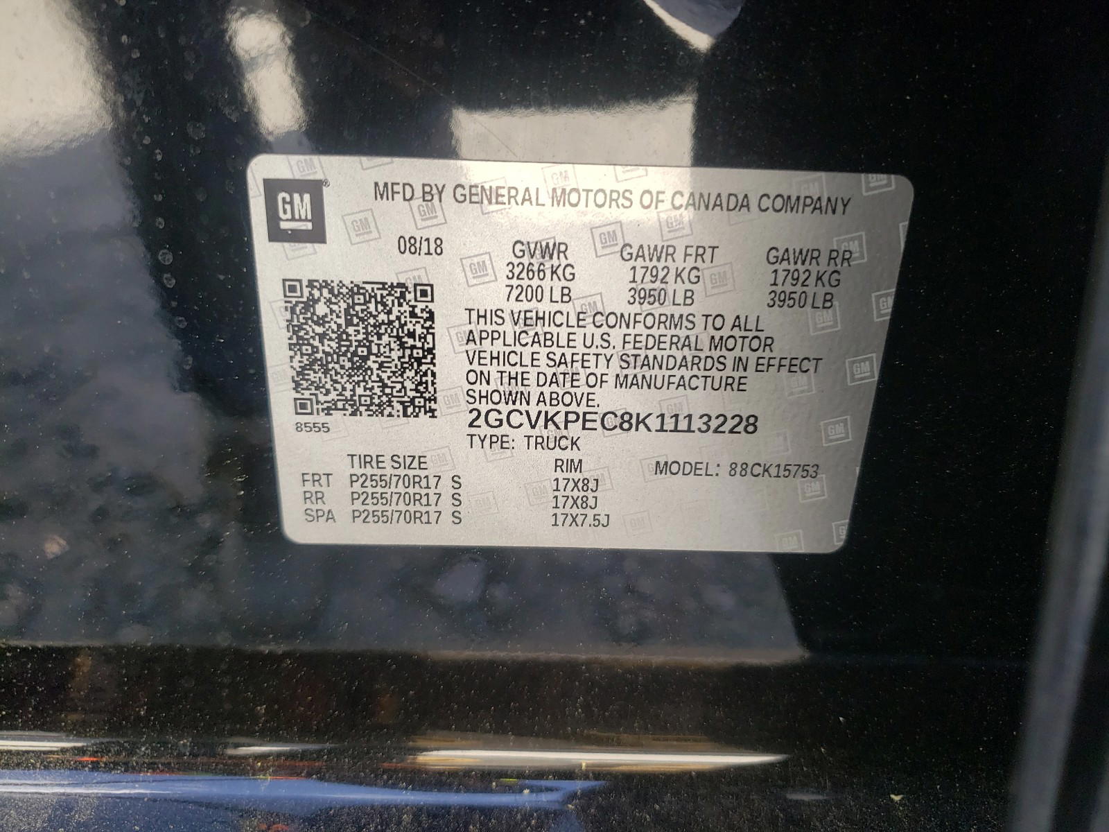 Photo 10 from auction – 2019 CHEVROLET SILVERADO with VIN 2GCVKPEC8K1113228