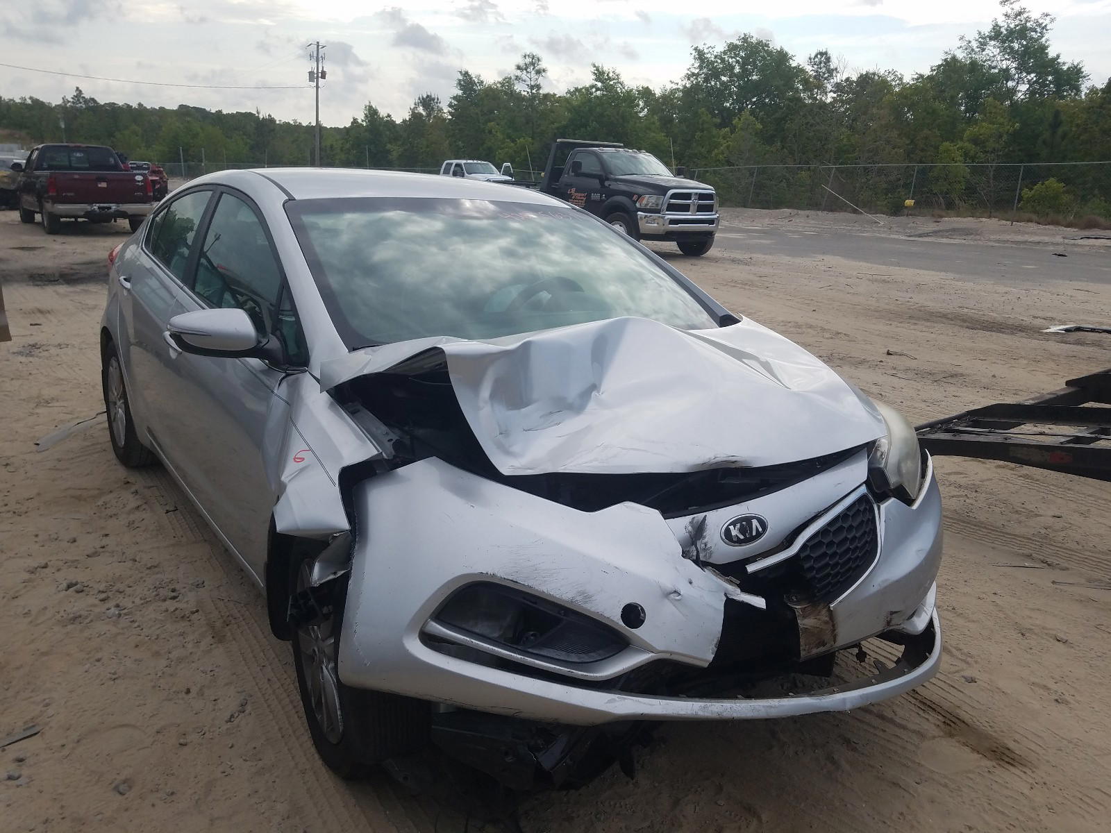 KIA FORTE EX 2015 with VIN KNAFX4A84F5267779 - Photo from auction