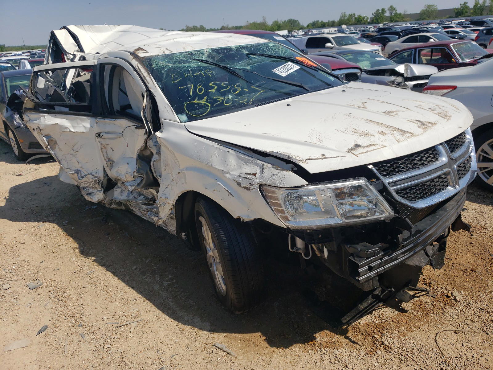 DODGE JOURNEY SE 2015 with VIN 3C4PDCAB5FT746735 - Photo from auction
