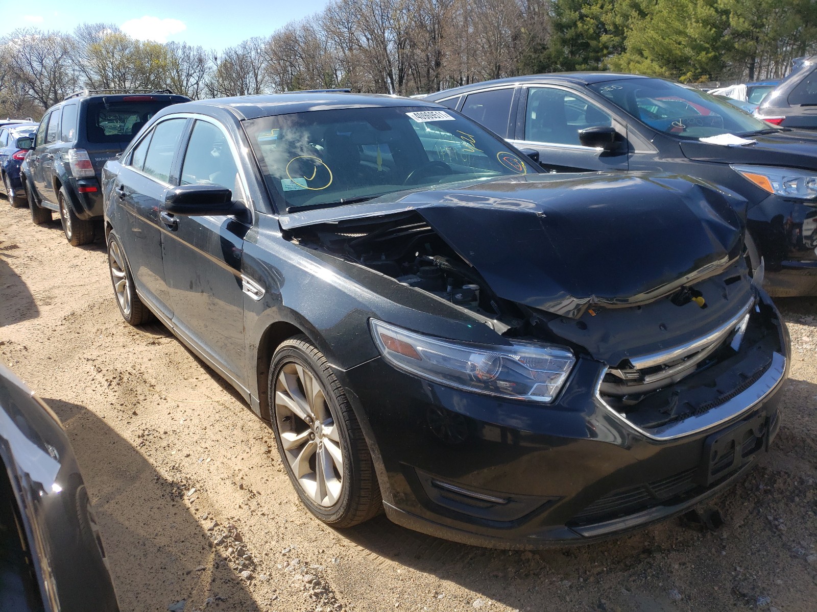 FORD TAURUS SEL 2013 with VIN 1FAHP2H8XDG180501 - Photo from auction