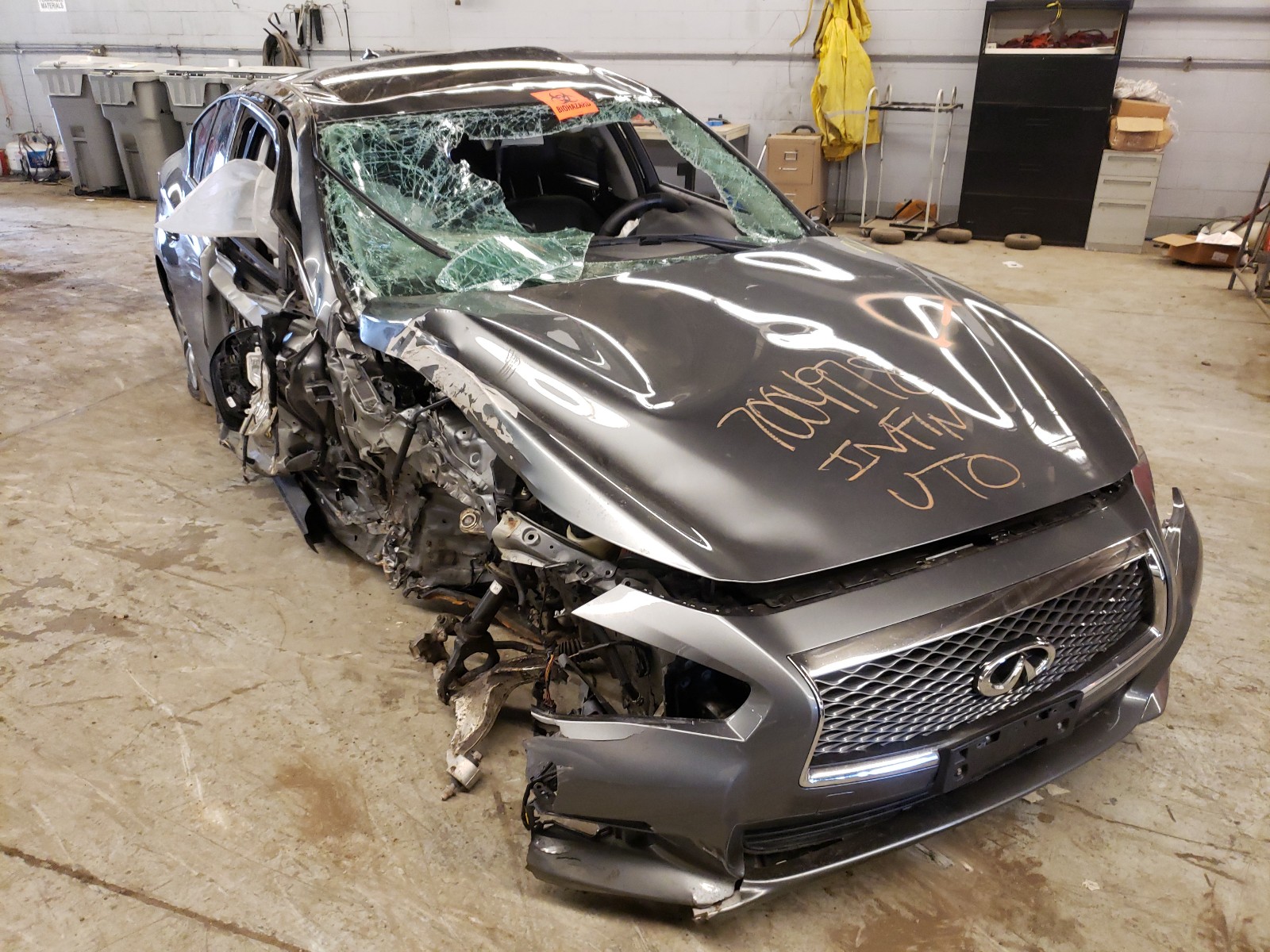 INFINITI Q50 BASE 2015 with VIN JN1BV7AR0FM415534 - Photo from auction