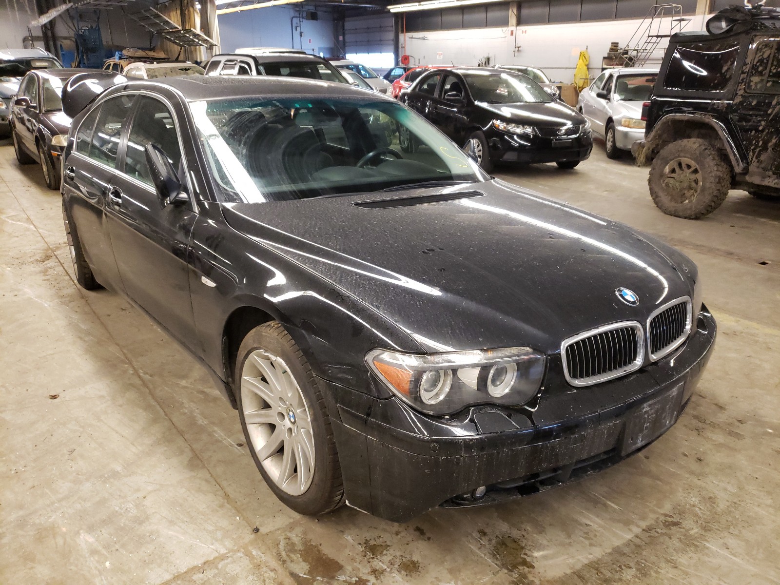 BMW 745 I 2005 with VIN WBAGL63555DP76430 - Photo from auction