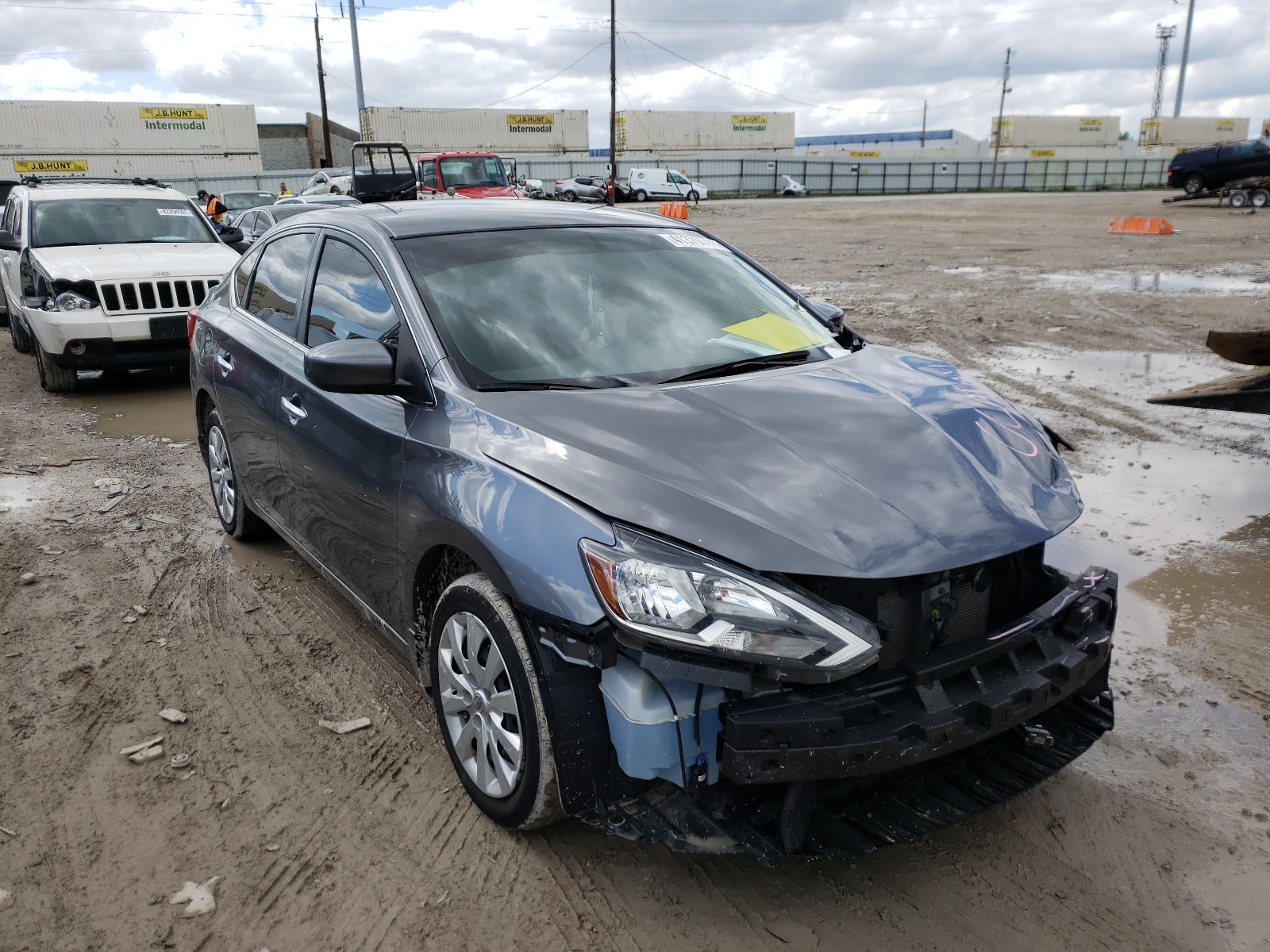 NISSAN SENTRA S 2018 with VIN 3N1AB7AP4JY306535 - Photo from auction