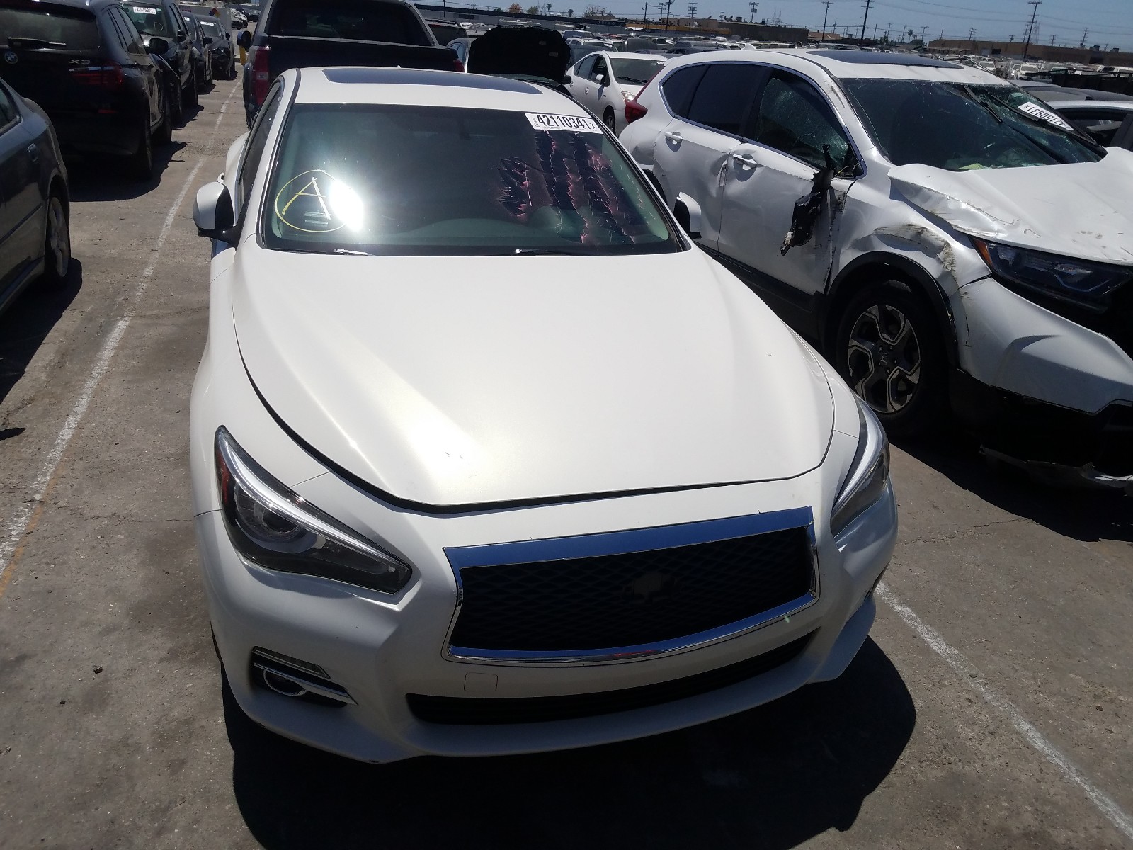 Photo 9 from auction – 2015 INFINITI Q50 BASE with VIN JN1BV7AP6FM353698