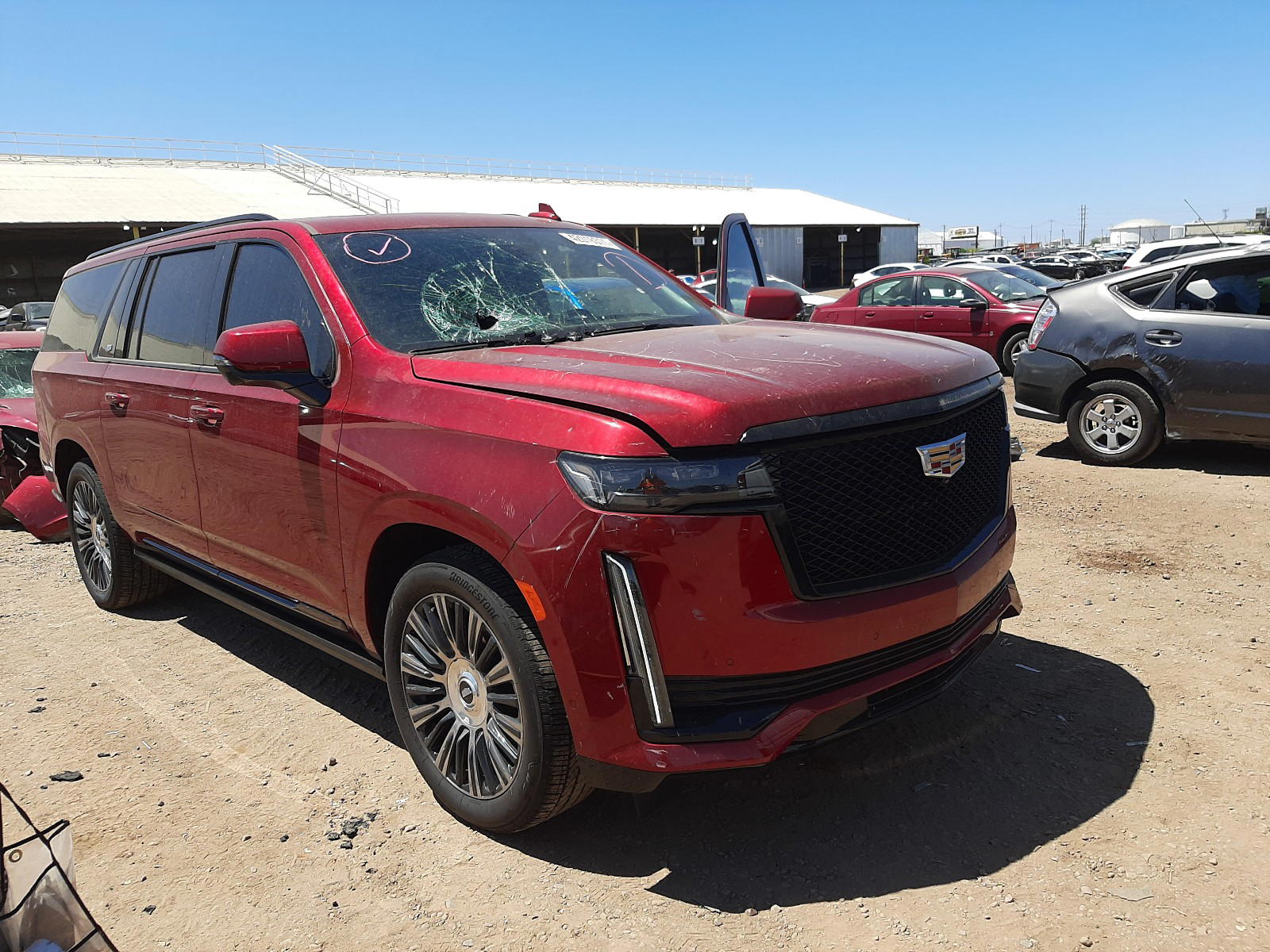 CADILLAC ESCALADE E 2021 with VIN 1GYS3RKL1MR166941 - Photo from auction