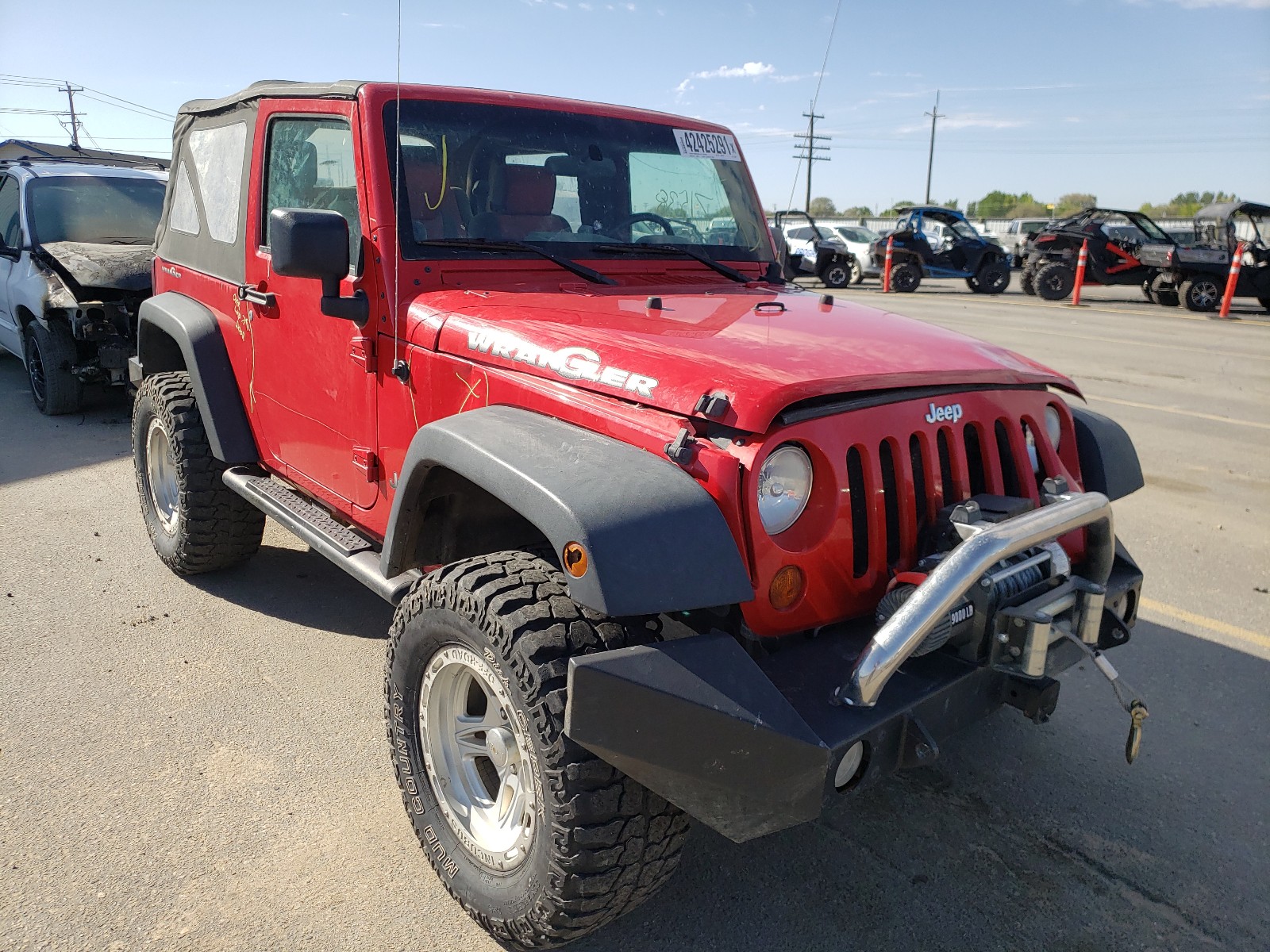 JEEP WRANGLER X 2008 with VIN 1J4FA24188L520330 - Photo from auction