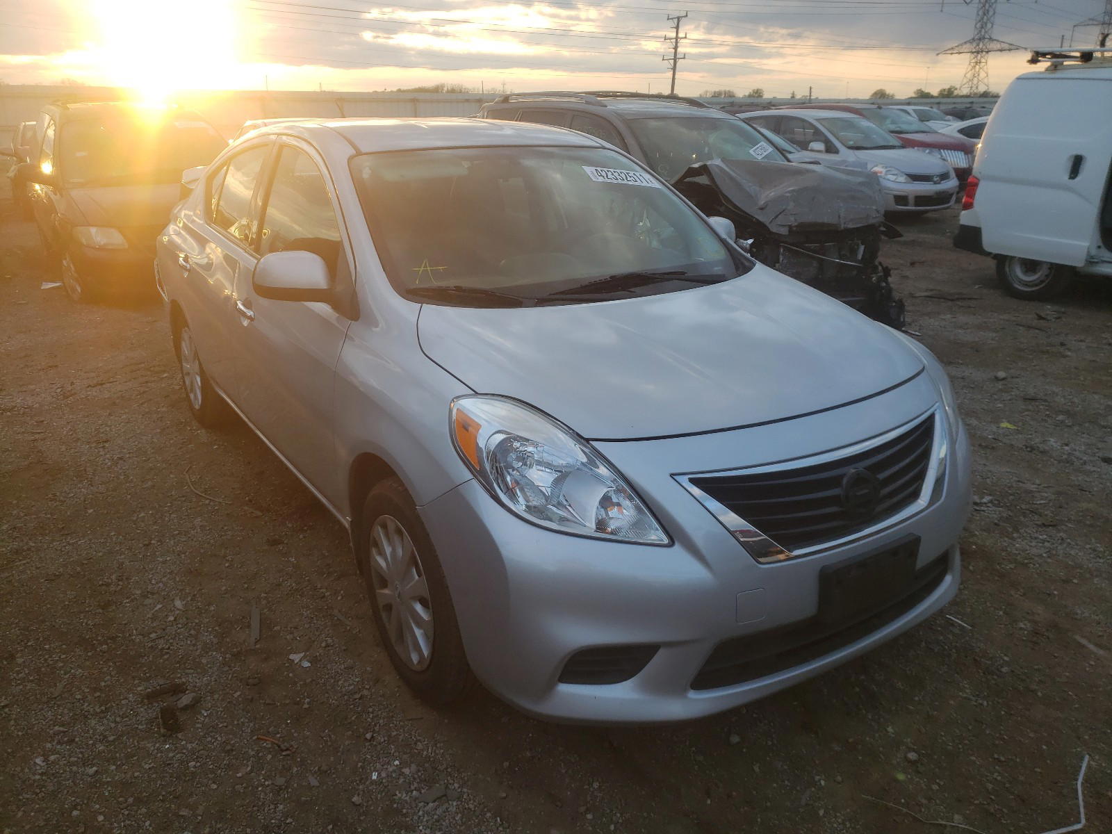 NISSAN VERSA S 2014 with VIN 3N1CN7AP1EL862806 - Photo from auction