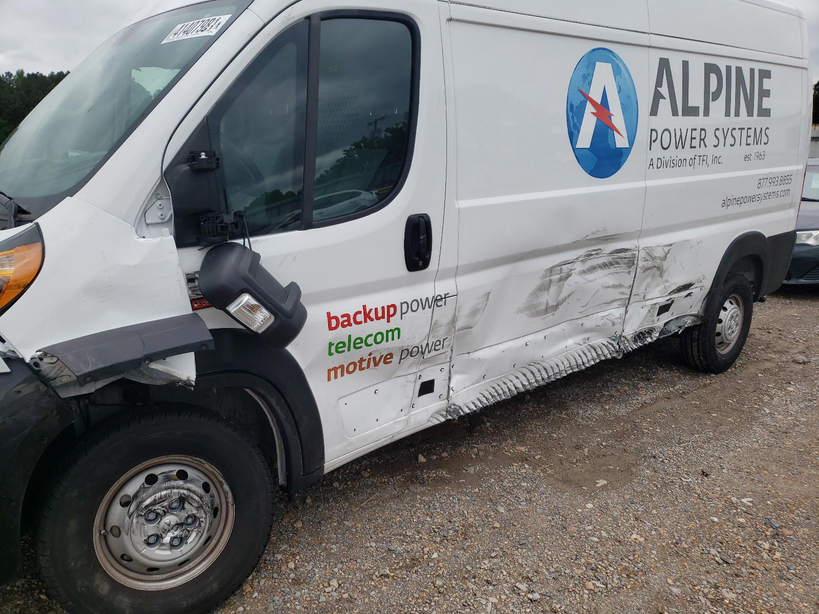 Photo 9 from auction – 2019 RAM PROMASTER with VIN 3C6URVHG0KE564836