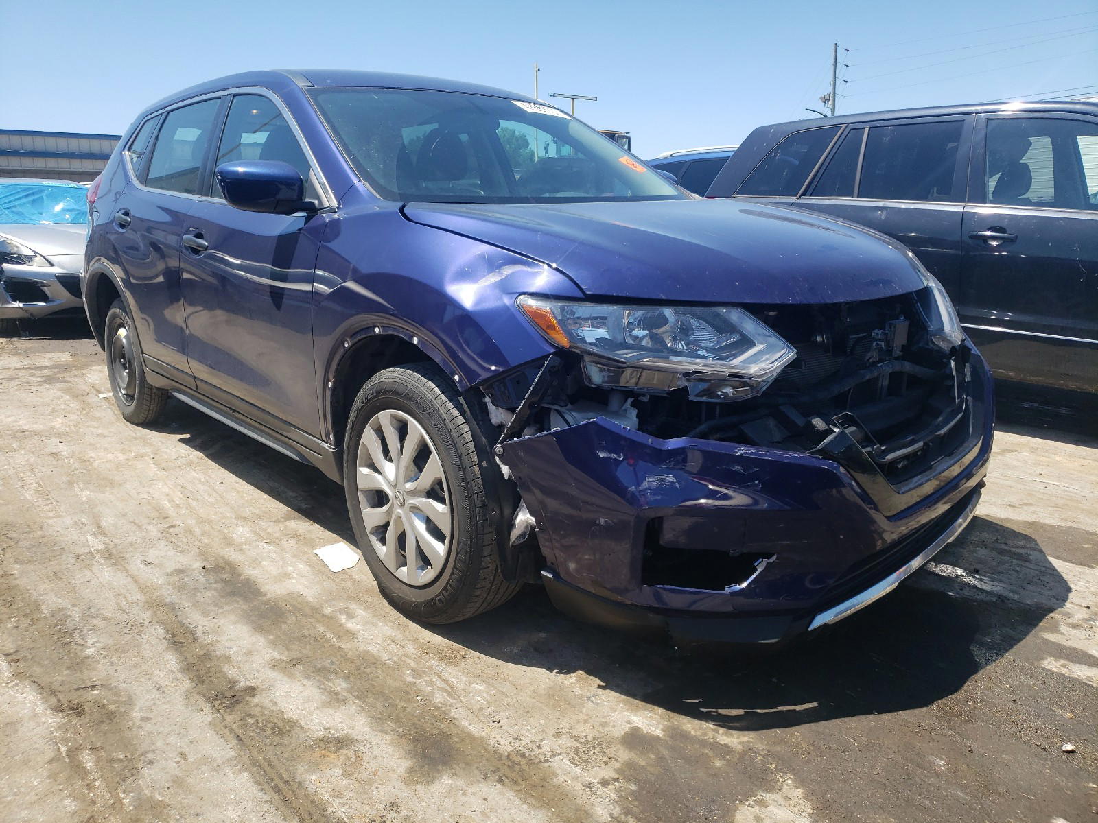 NISSAN ROGUE S 2018 with VIN KNMAT2MT6JP573554 - Photo from auction