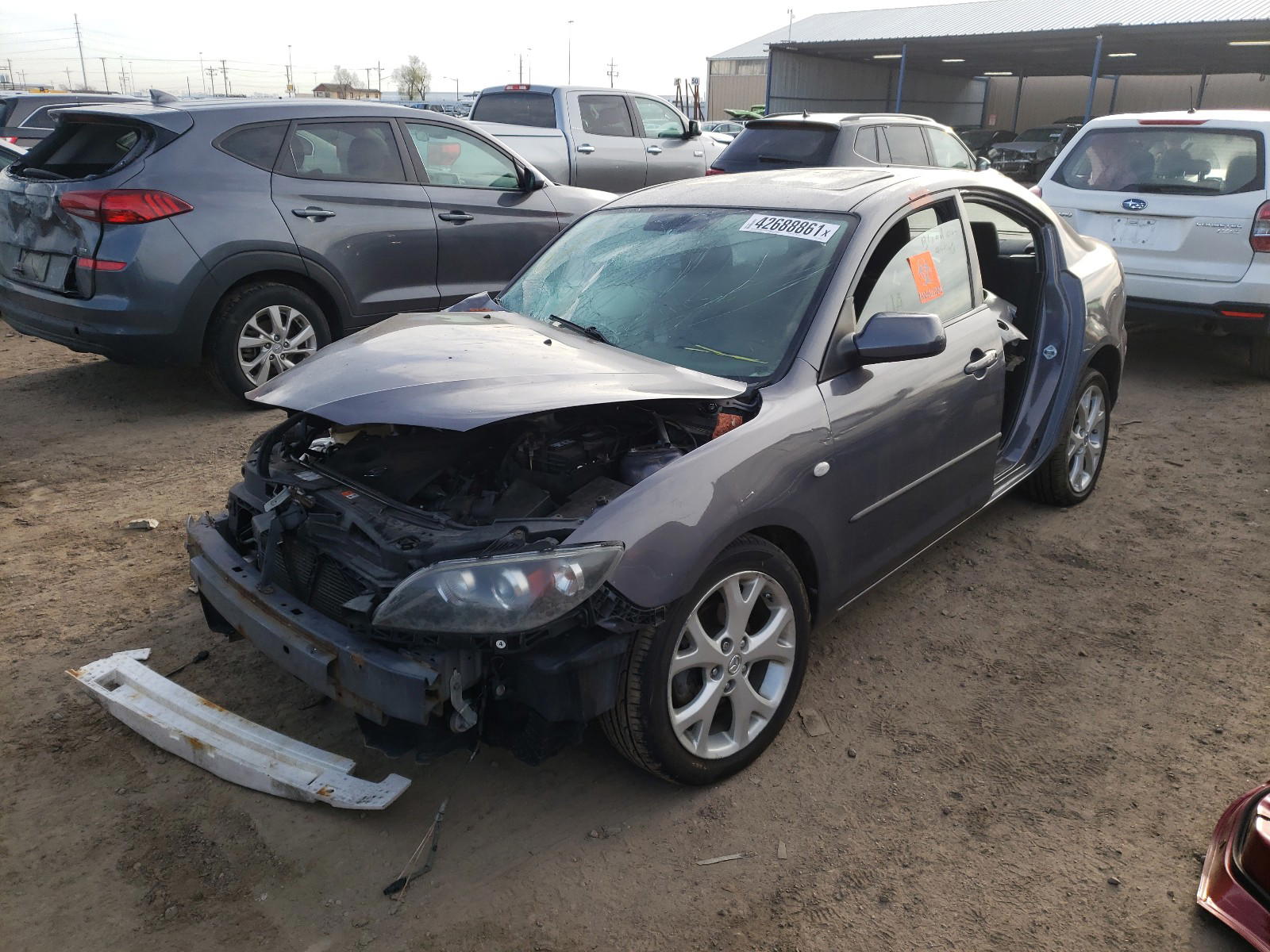 Photo 2 from auction – 2008 MAZDA 3 I with VIN JM1BK32F581169314