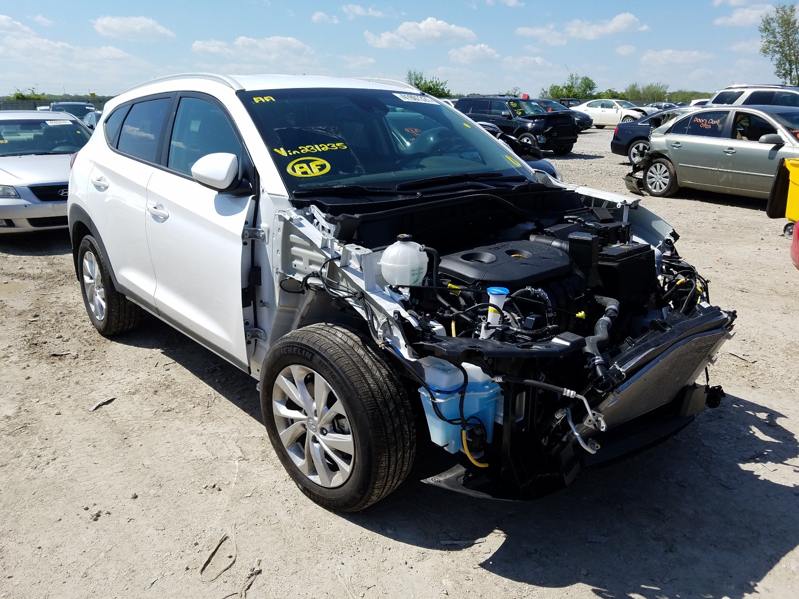 HYUNDAI TUCSON LIM 2020 with VIN KM8J3CA48LU231235 - Photo from auction
