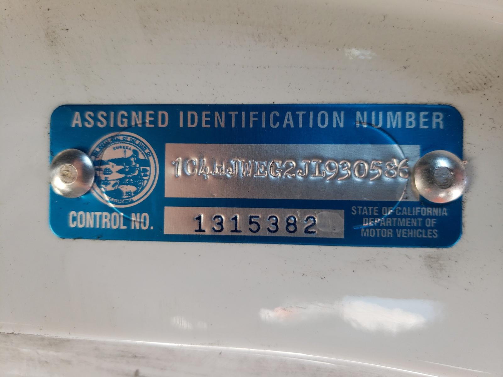 Photo 10 from auction – 2018 JEEP WRANGLER U with VIN 1C4HJWEG2JL930586