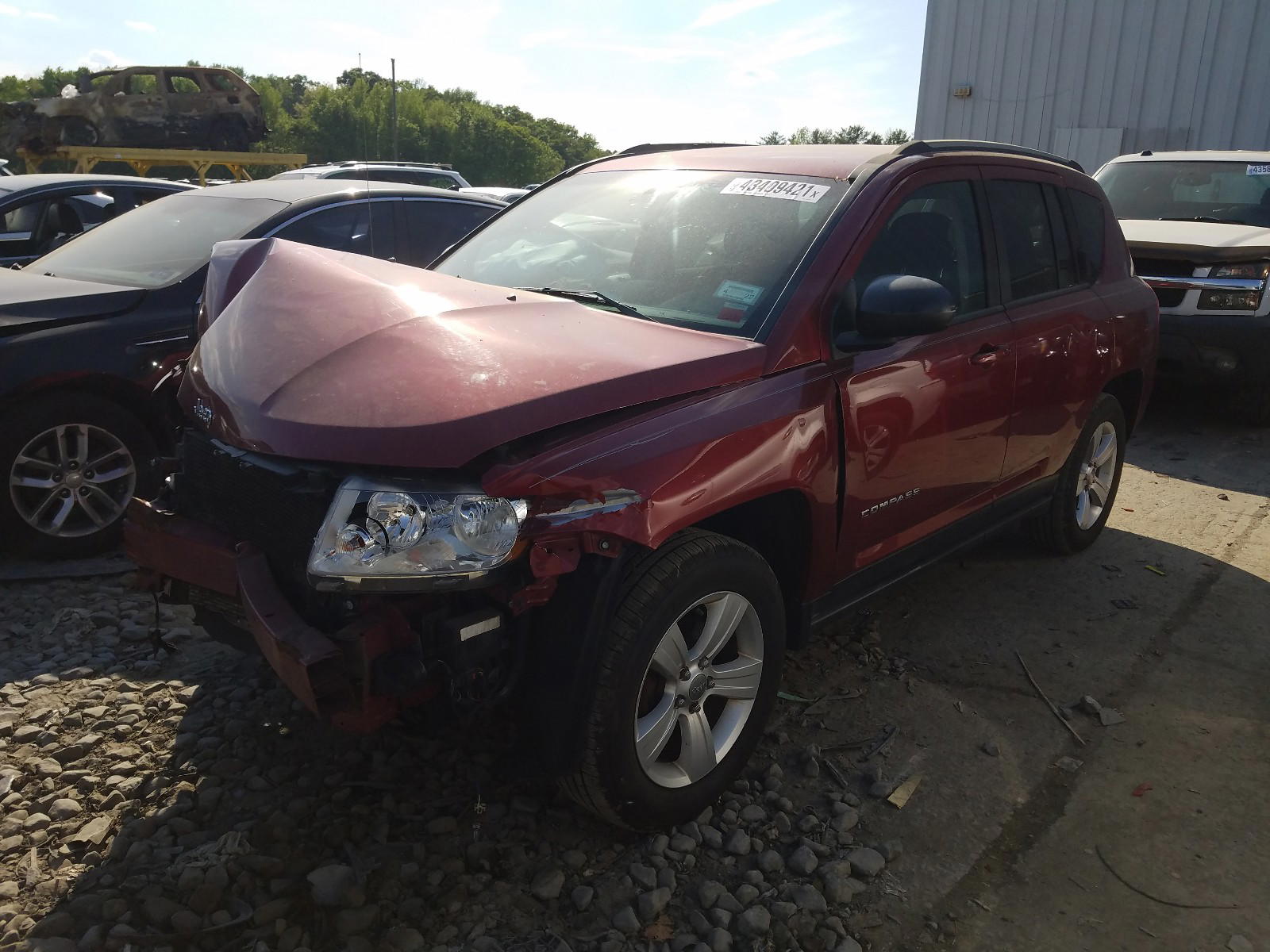 Photo 2 from auction – 2013 JEEP COMPASS LA with VIN 1C4NJDEB7DD253495
