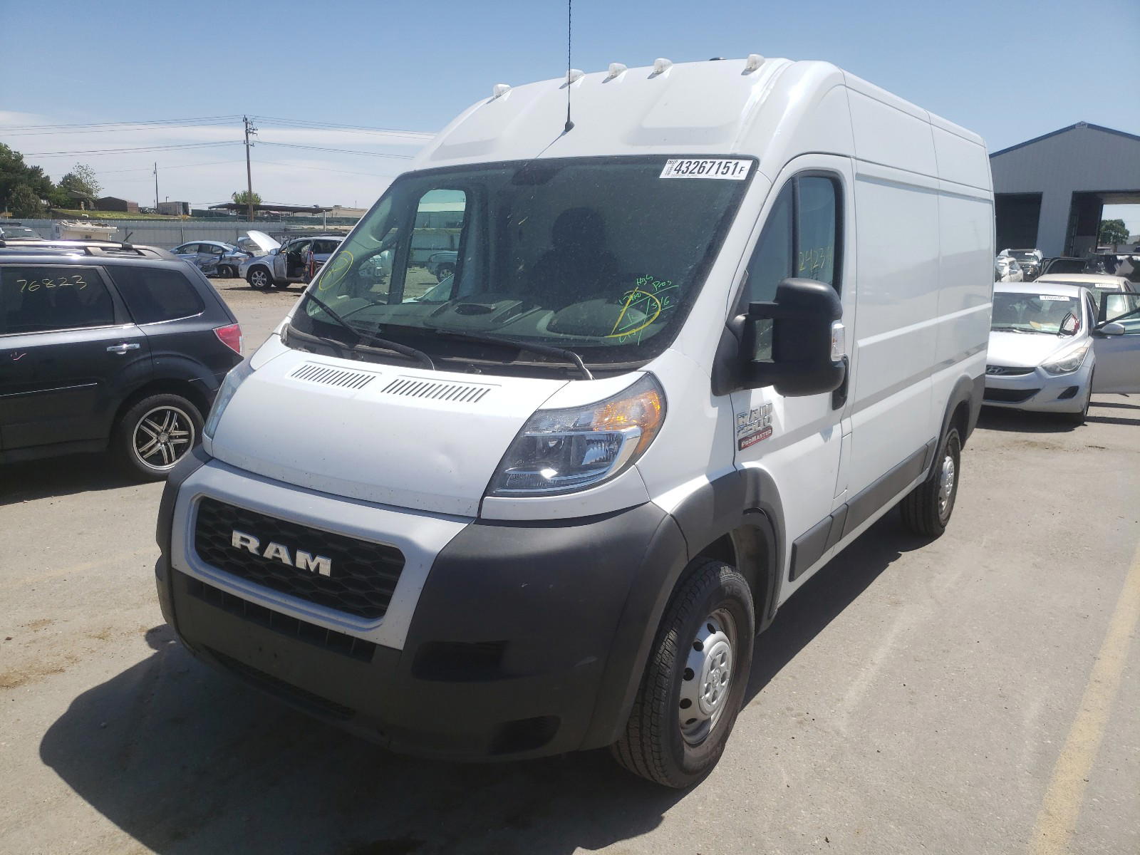 Photo 2 from auction – 2019 RAM PROMASTER with VIN 3C6TRVCG5KE539191