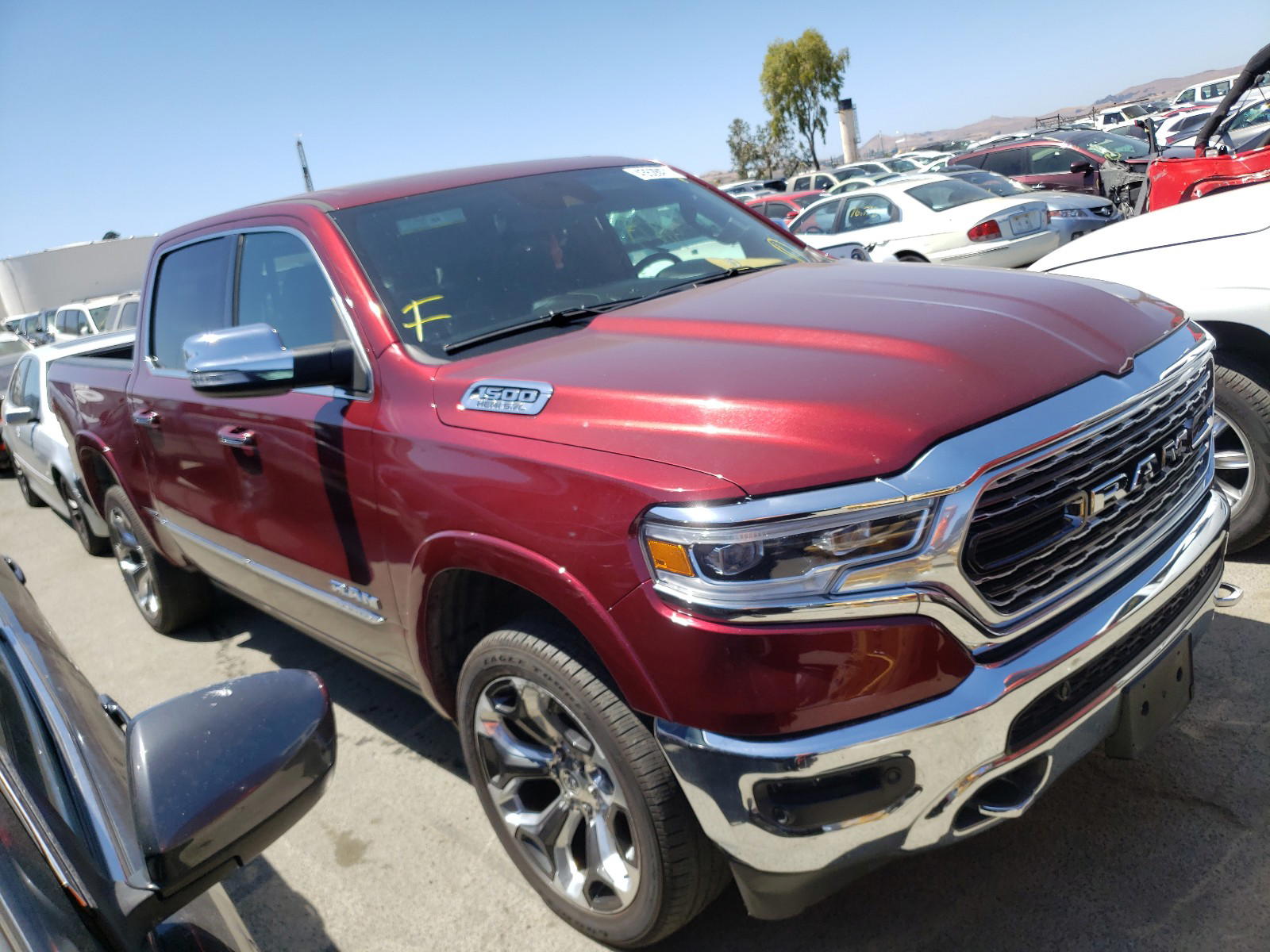 RAM 1500 LIMIT 2019 with VIN 1C6RREHT5KN847778 - Photo from auction