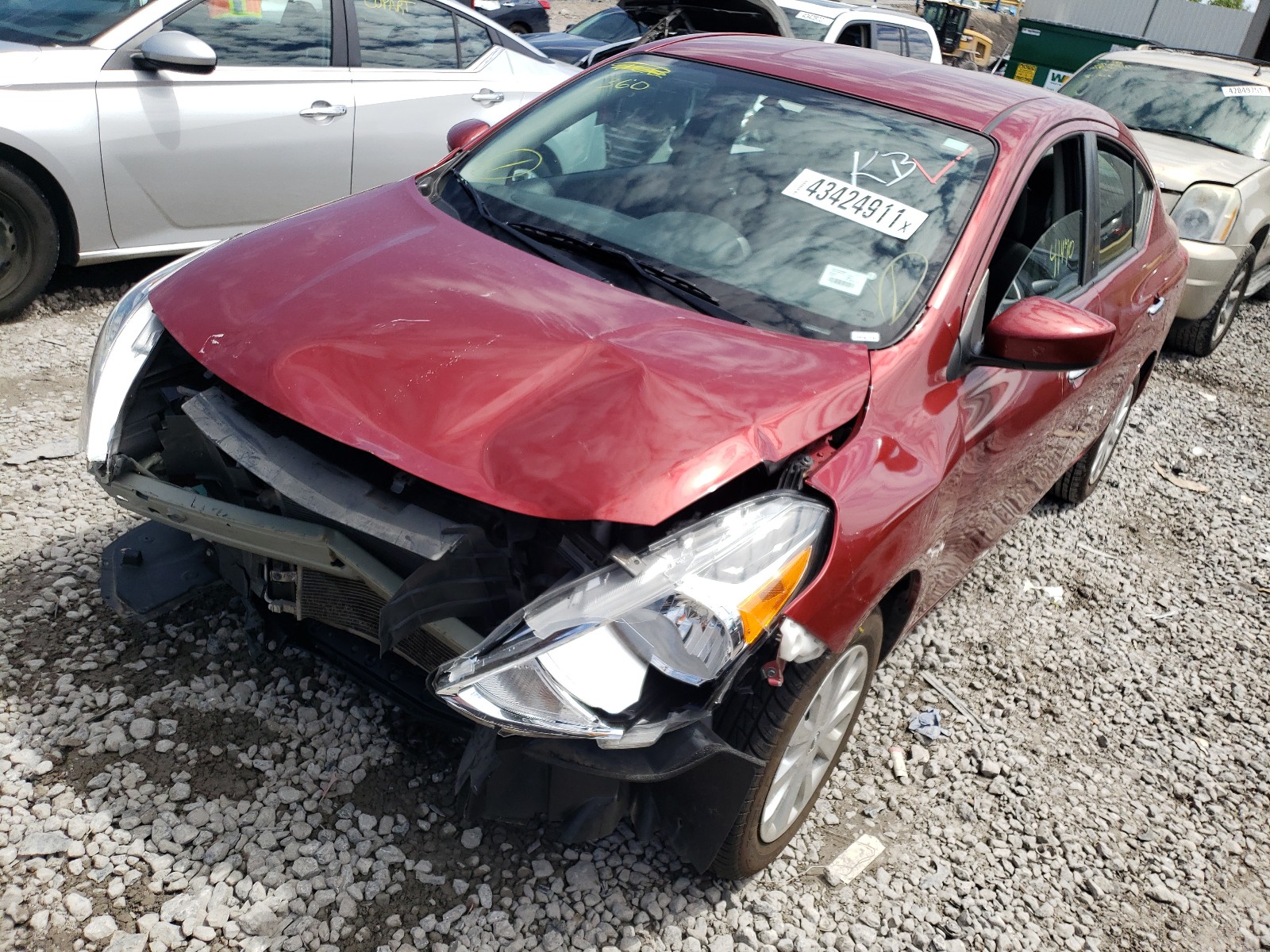 Photo 2 from auction – 2019 NISSAN VERSA S with VIN 3N1CN7AP5KL853098
