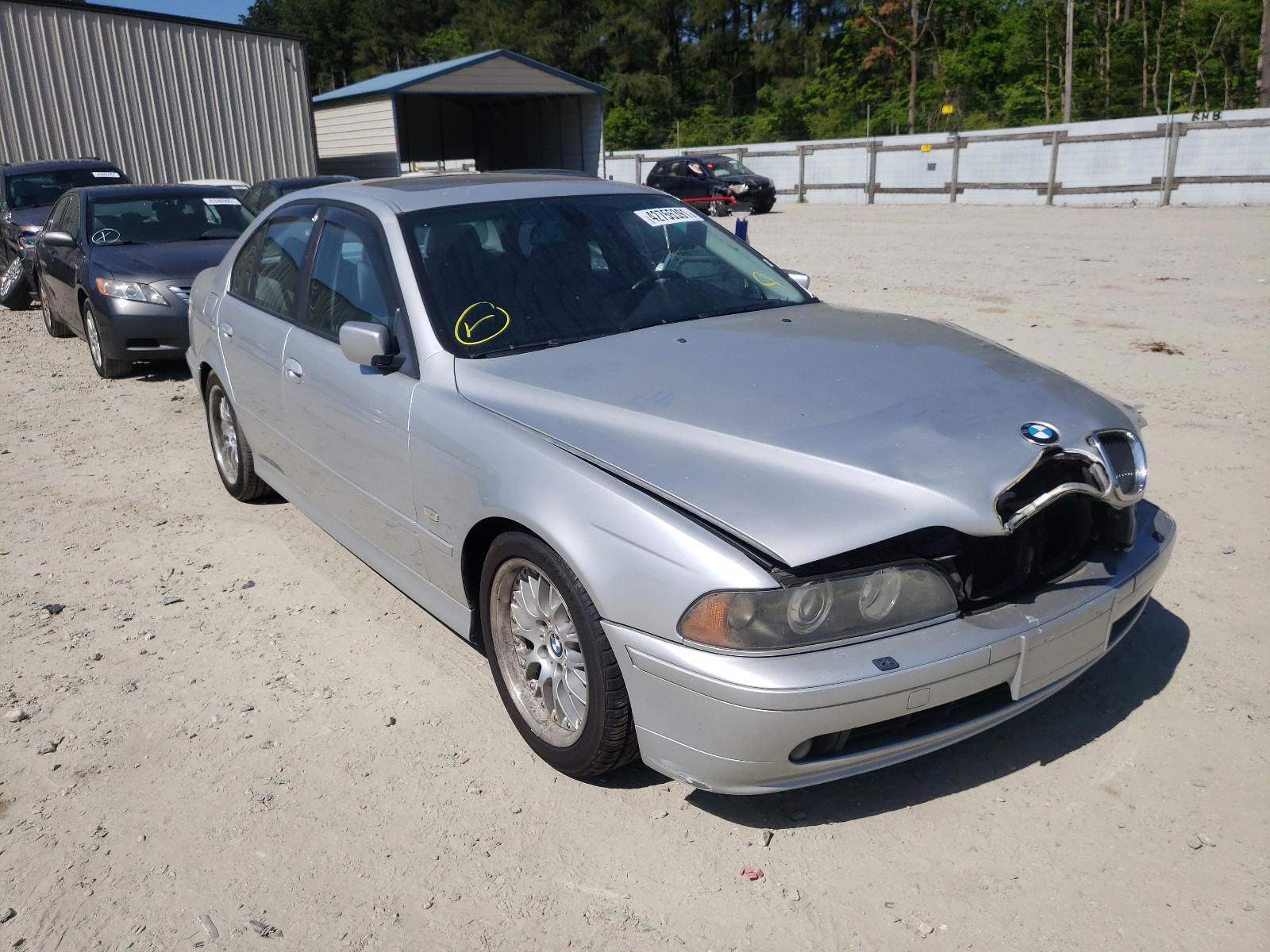BMW 530 I 2003 with VIN WBADT534X3CE95301 - Photo from auction