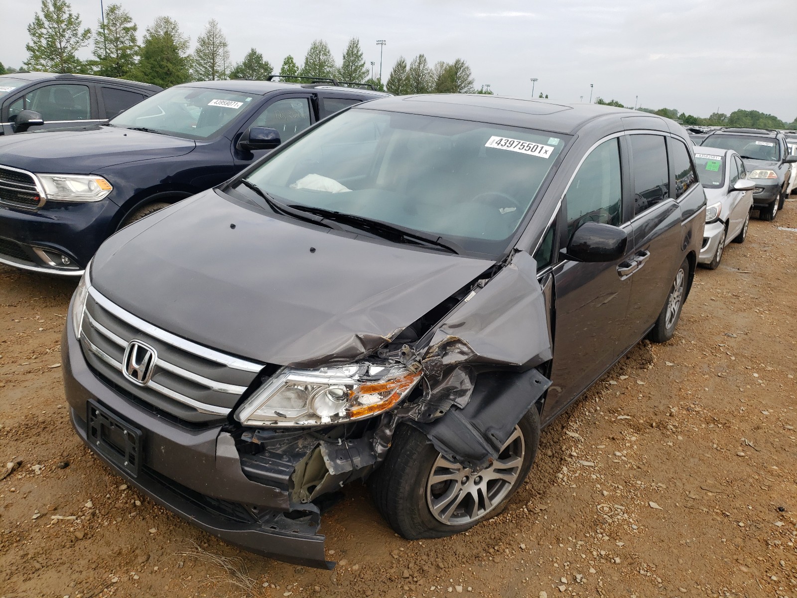 Photo 2 from auction – 2013 HONDA ODYSSEY EX with VIN 5FNRL5H63DB086433