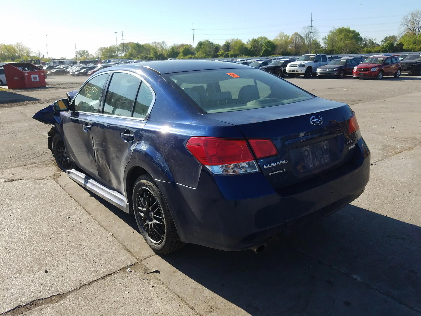 Photo 3 from auction – 2010 SUBARU LEGACY 2.5 with VIN 4S3BMBL61A3224337