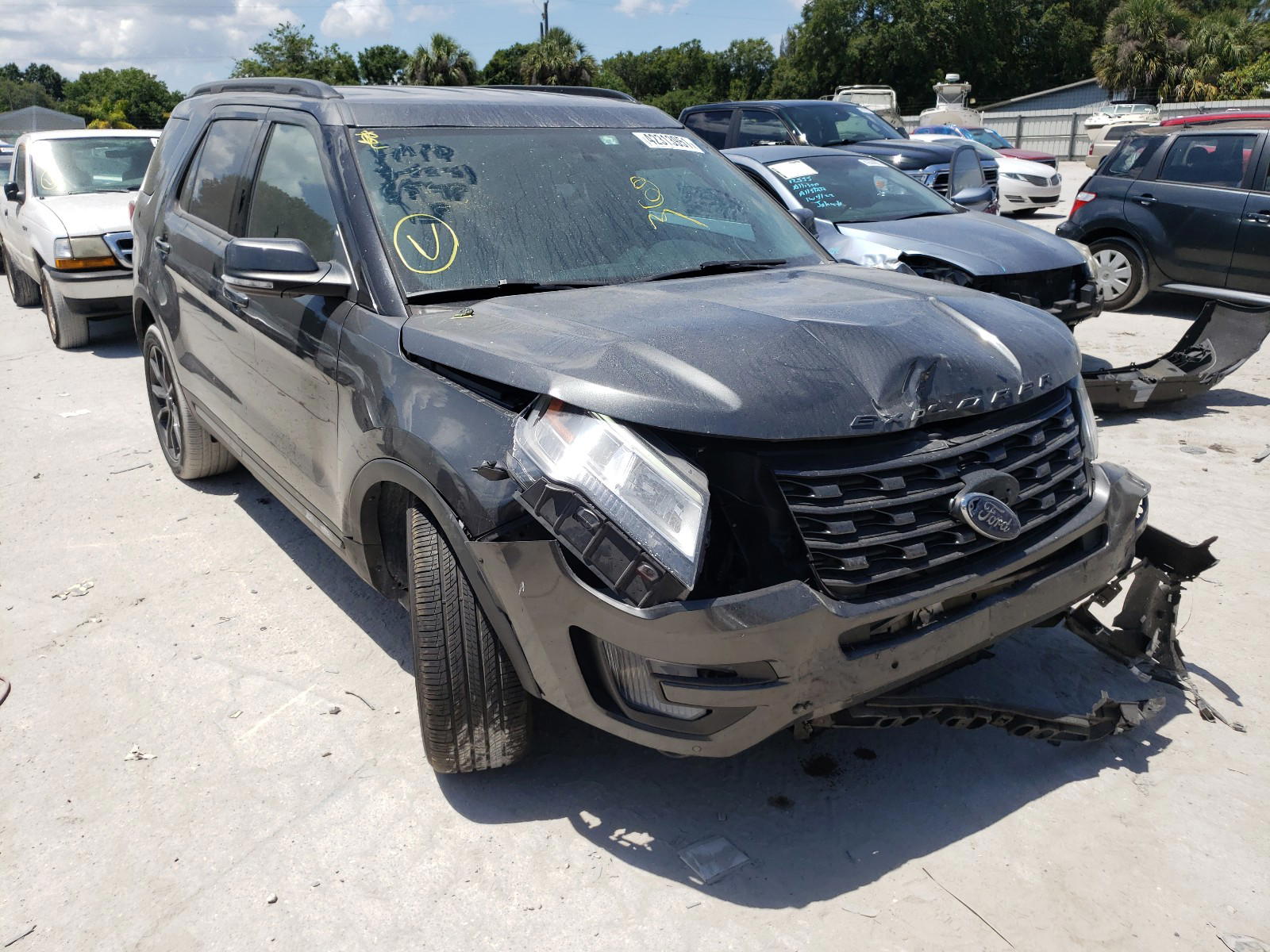 FORD EXPLORER X 2017 with VIN 1FM5K7D8XHGC88651 - Photo from auction