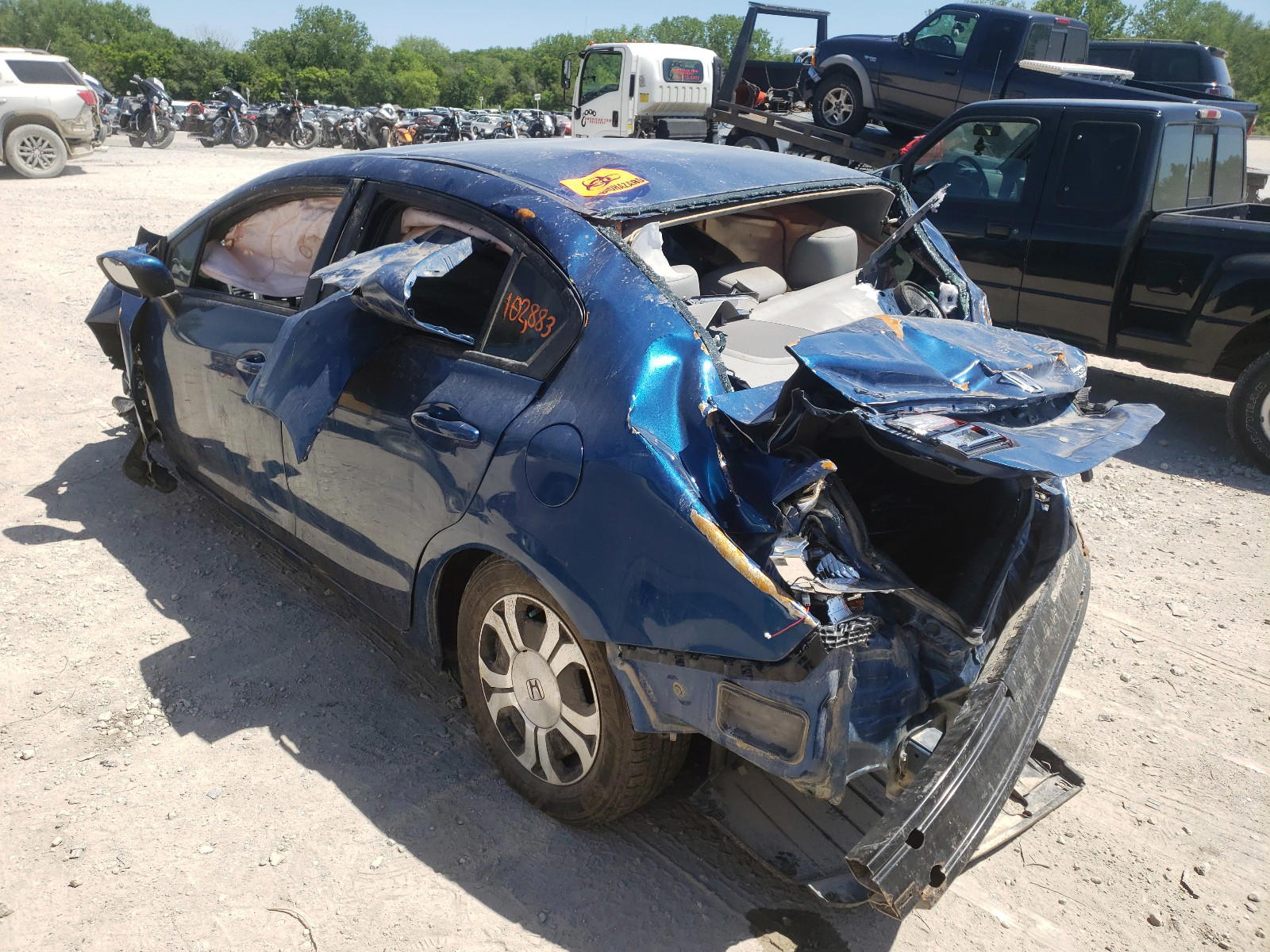 Photo 3 from auction – 2014 HONDA CIVIC LX with VIN 19XFB2F54EE024108