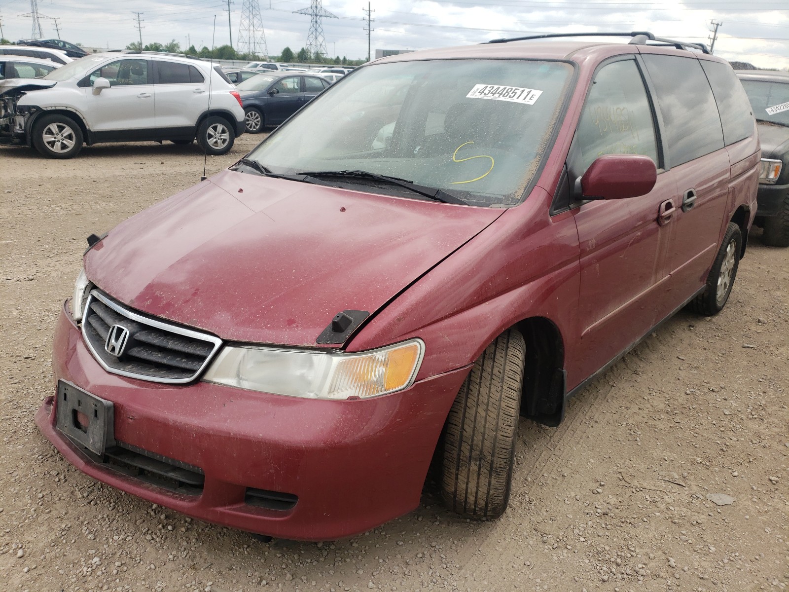 Photo 2 from auction – 2003 HONDA ODYSSEY EX with VIN 5FNRL18663B032082