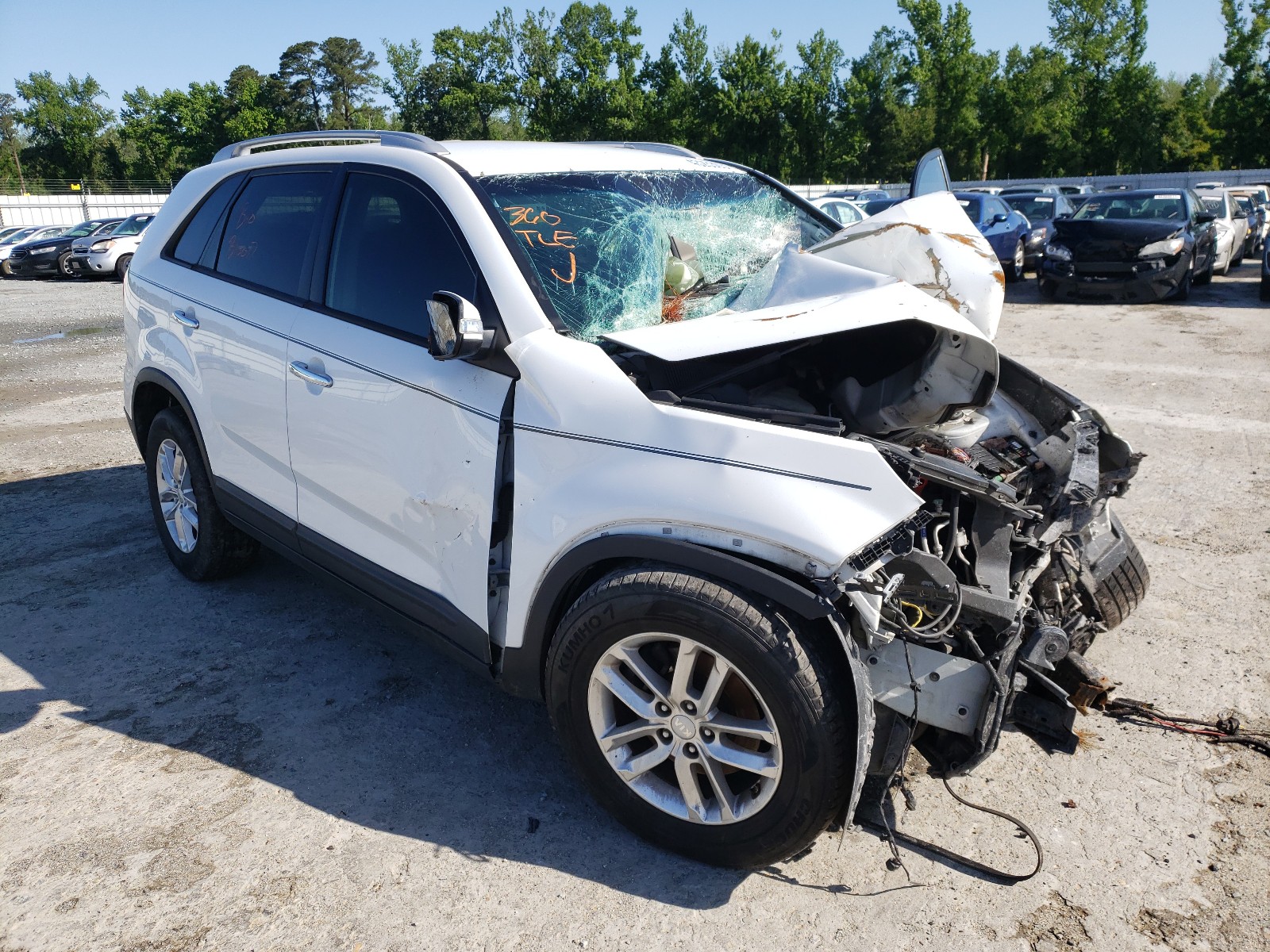 Photo 1 from auction – 2015 KIA SORENTO LX with VIN 5XYKT3A61FG601540