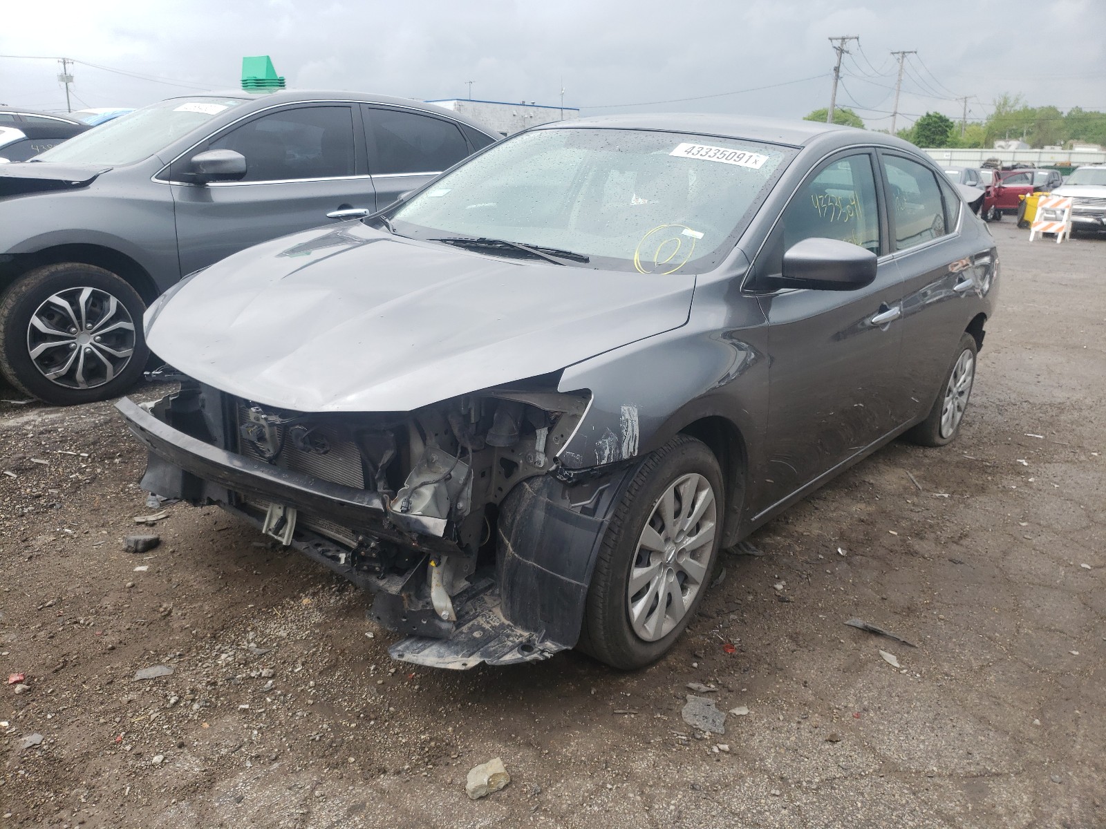 Photo 2 from auction – 2019 NISSAN SENTRA S with VIN 3N1AB7AP3KY374097