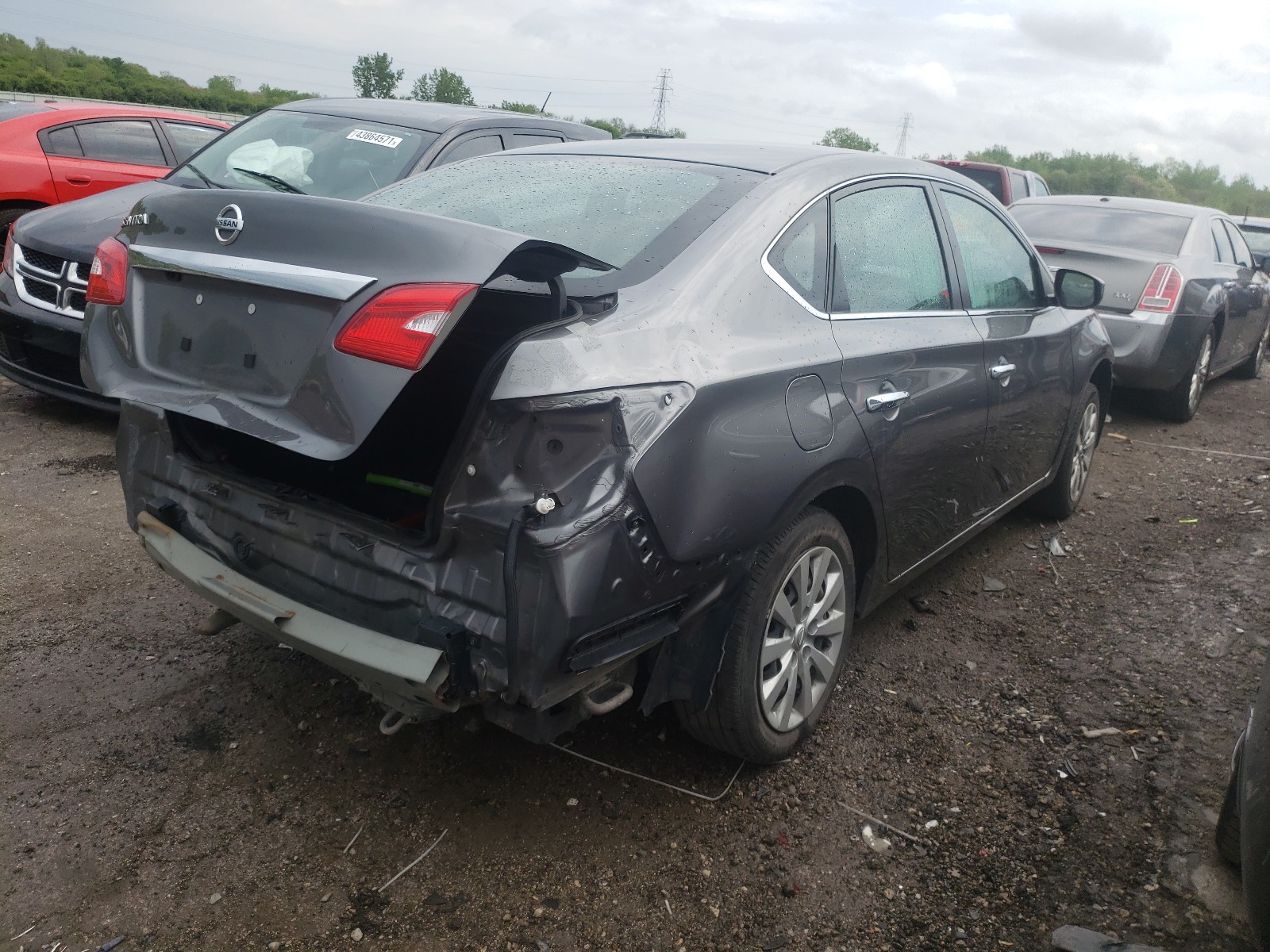Photo 4 from auction – 2019 NISSAN SENTRA S with VIN 3N1AB7AP3KY374097