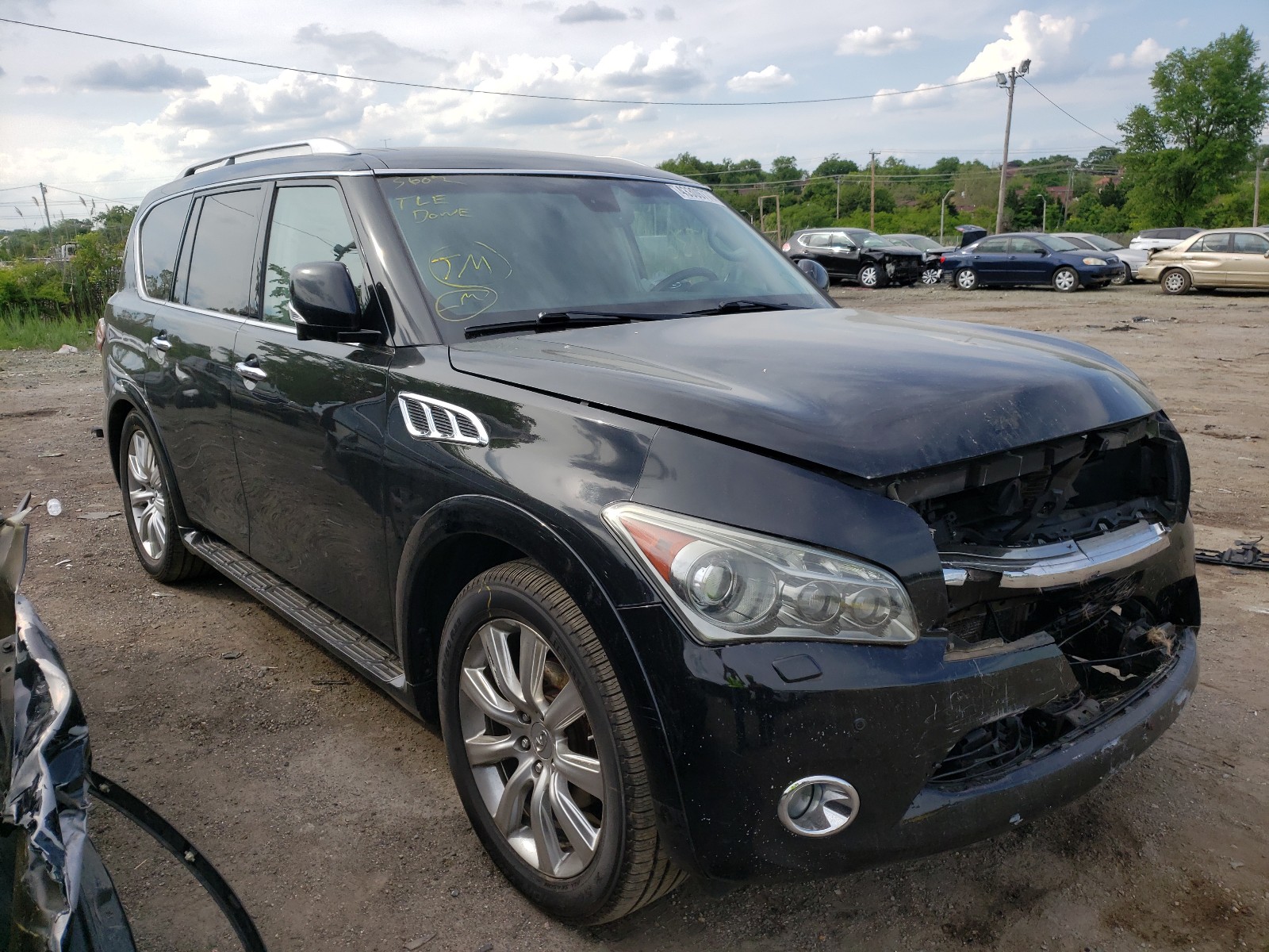 INFINITI QX56 2011 with VIN JN8AZ2NEXB9004263 - Photo from auction