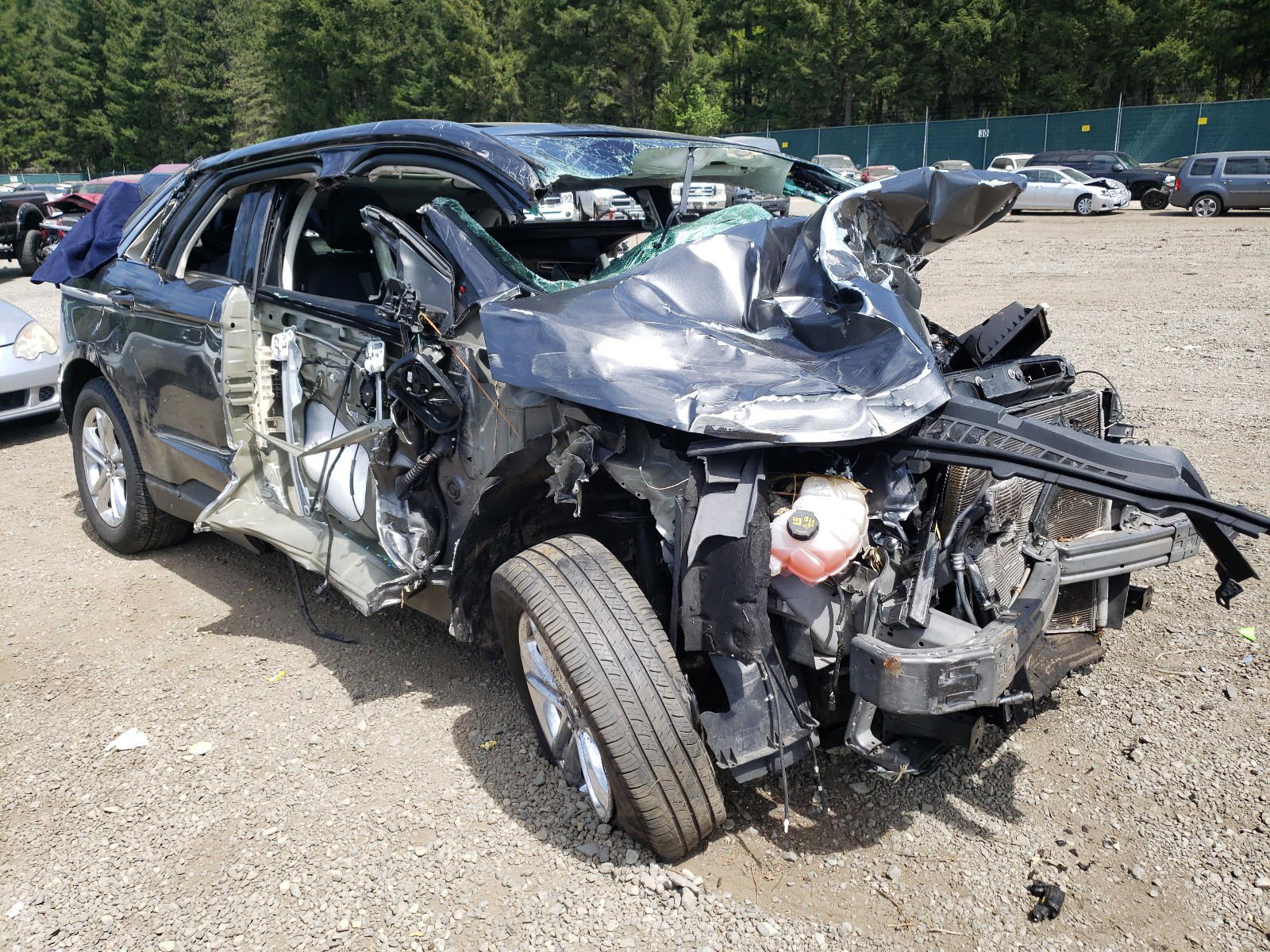 FORD EDGE SEL 2015 with VIN 2FMPK4J87FBB67673 - Photo from auction