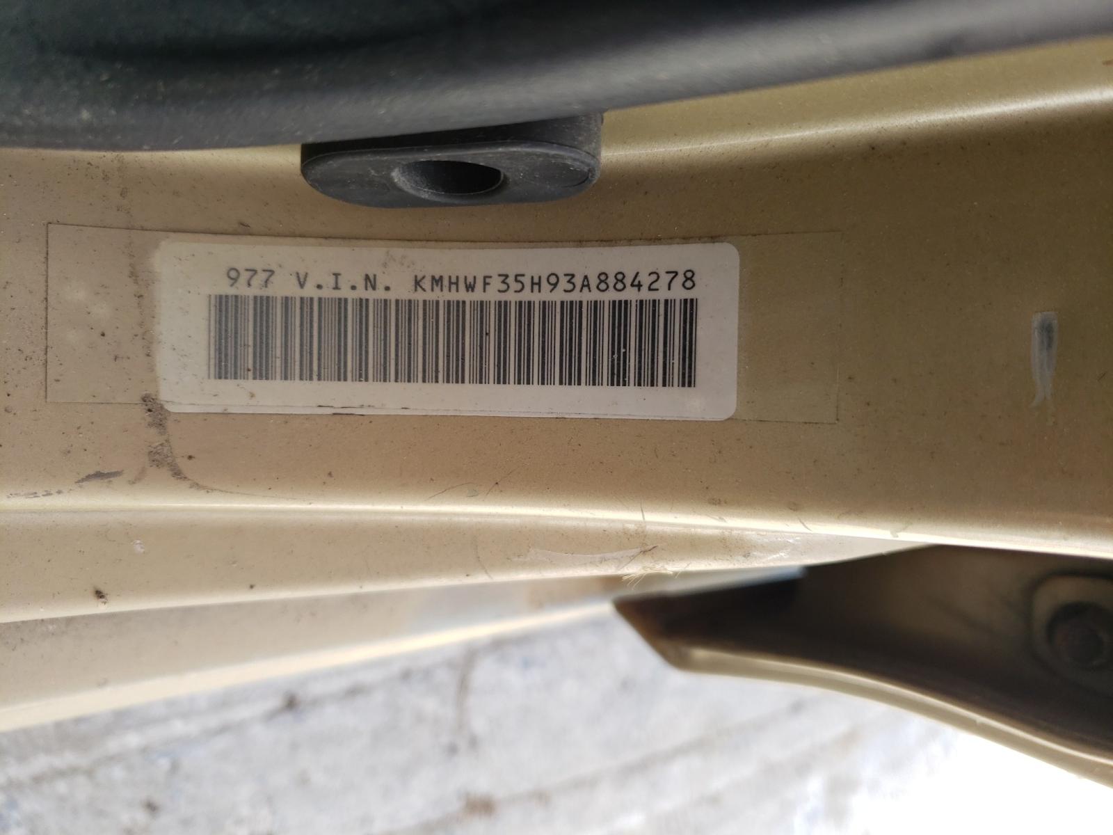 Photo 10 from auction – 2003 HYUNDAI SONATA GLS with VIN KMHWF35H93A884278