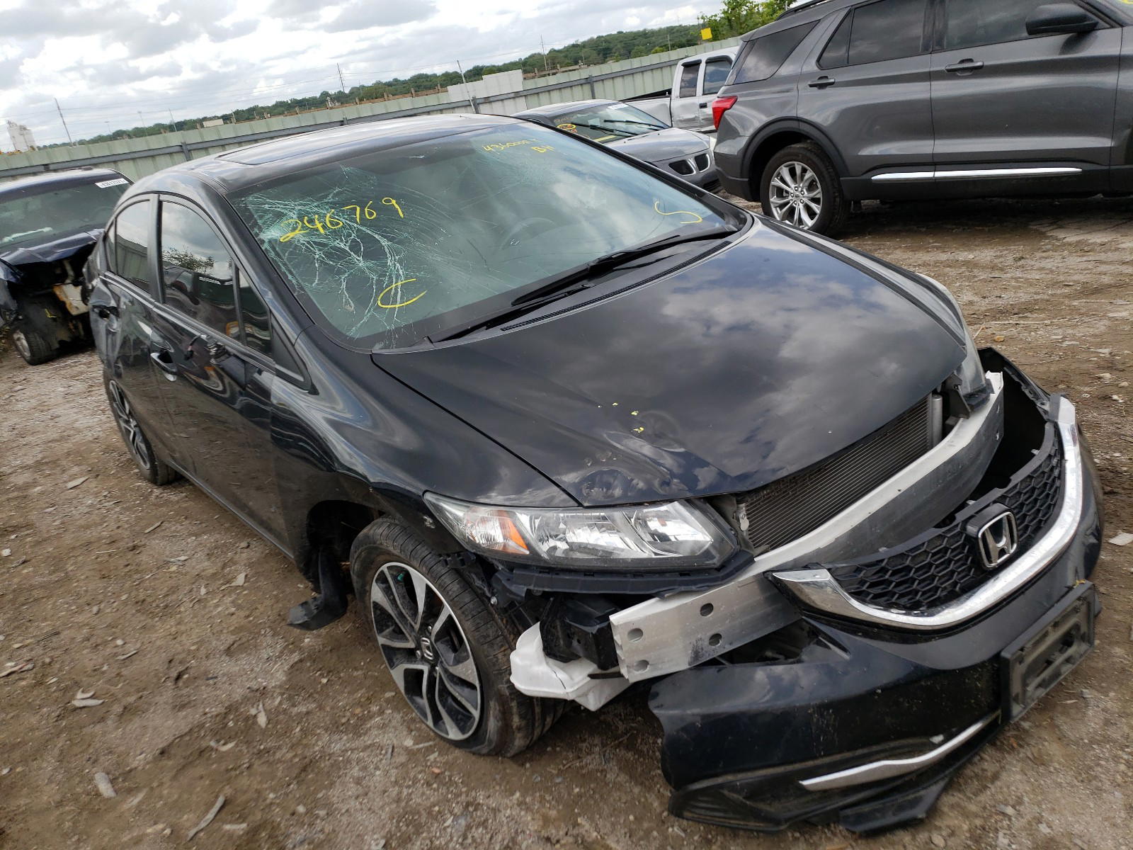 HONDA CIVIC EX 2015 with VIN 19XFB2F82FE246769 - Photo from auction