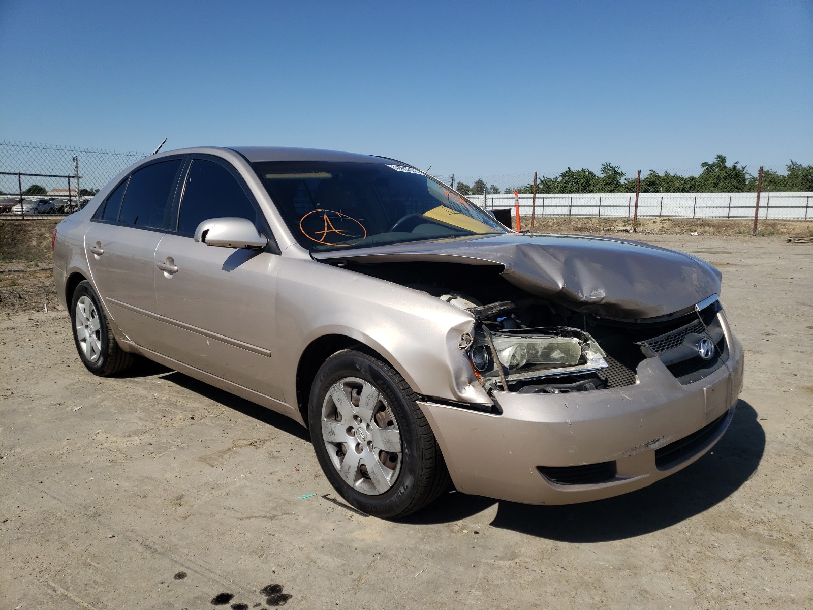 HYUNDAI SONATA GLS 2007 with VIN 5NPET46C07H206289 - Photo from auction
