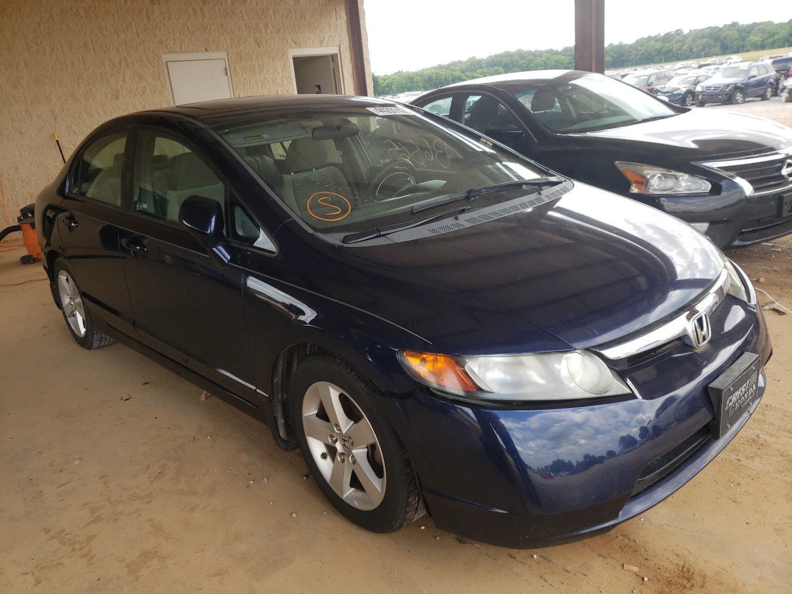 Photo 1 from auction – 2008 HONDA CIVIC EX with VIN 1HGFA16868L048026