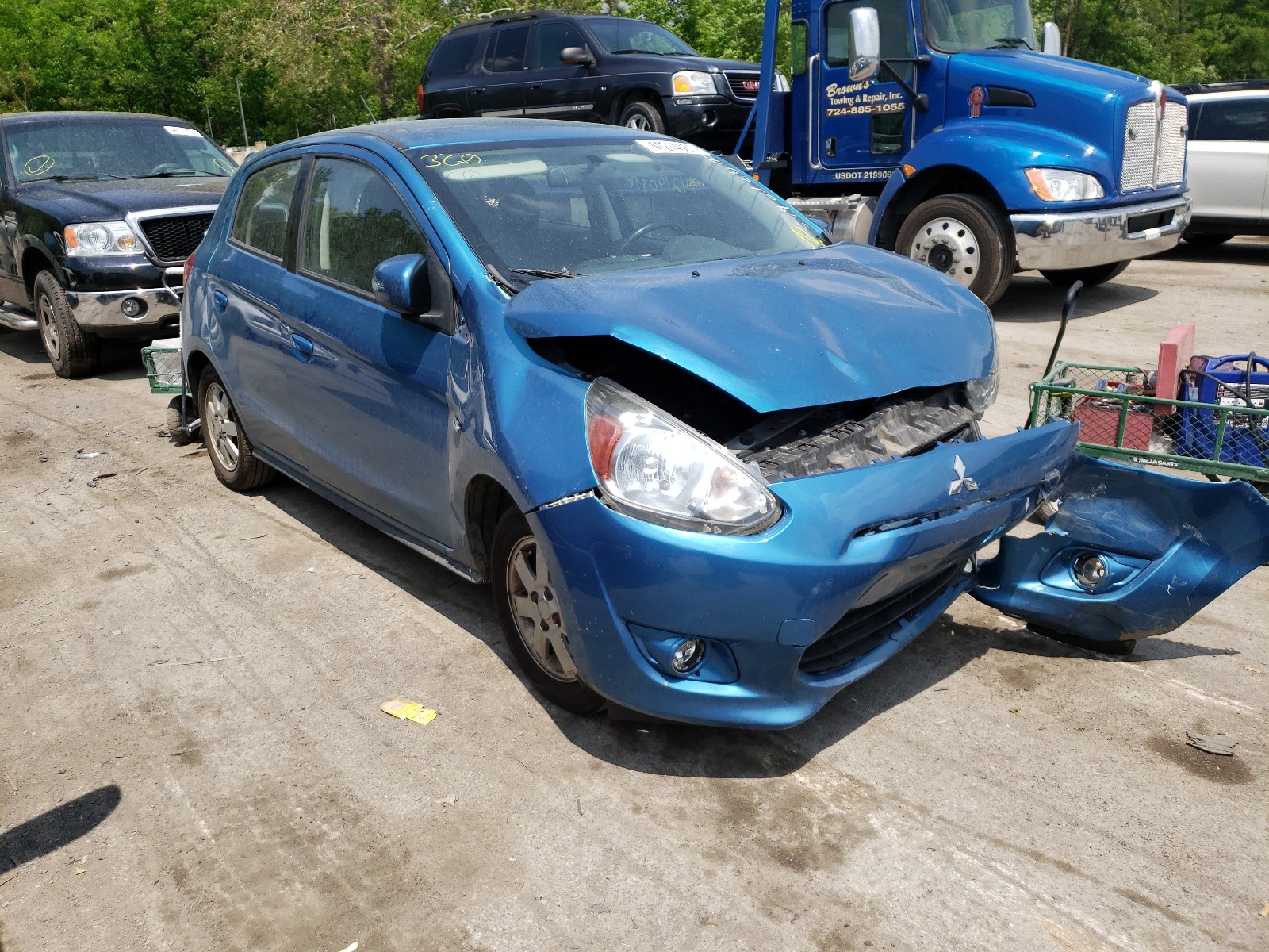 MITSUBISHI MIRAGE ES 2015 with VIN ML32A4HJ5FH033681 - Photo from auction