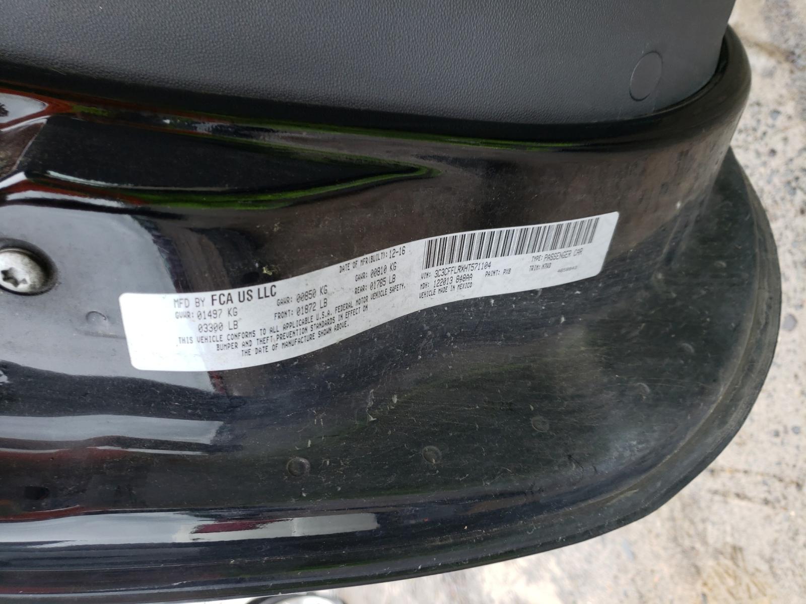 Photo 10 from auction – 2017 FIAT 500 POP with VIN 3C3CFFLRXHT571104