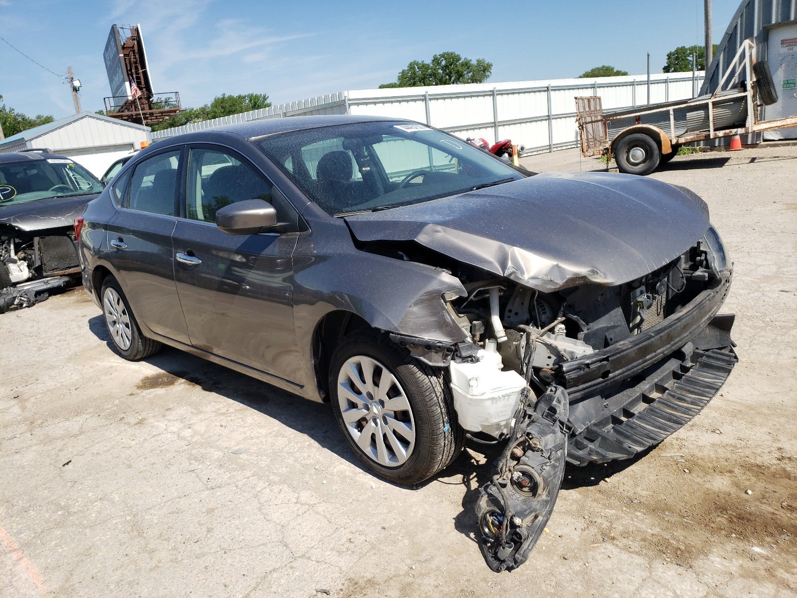 NISSAN SENTRA S 2016 with VIN 3N1AB7AP6GL666749 - Photo from auction