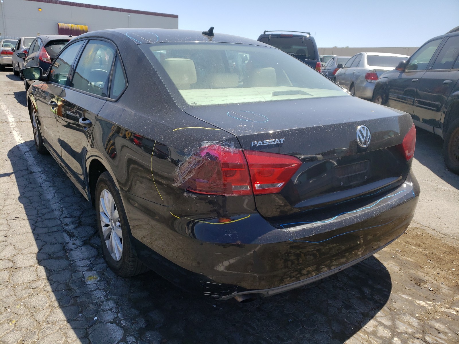 Photo 3 from auction – 2013 VOLKSWAGEN PASSAT S with VIN 1VWAP7A37DC138203