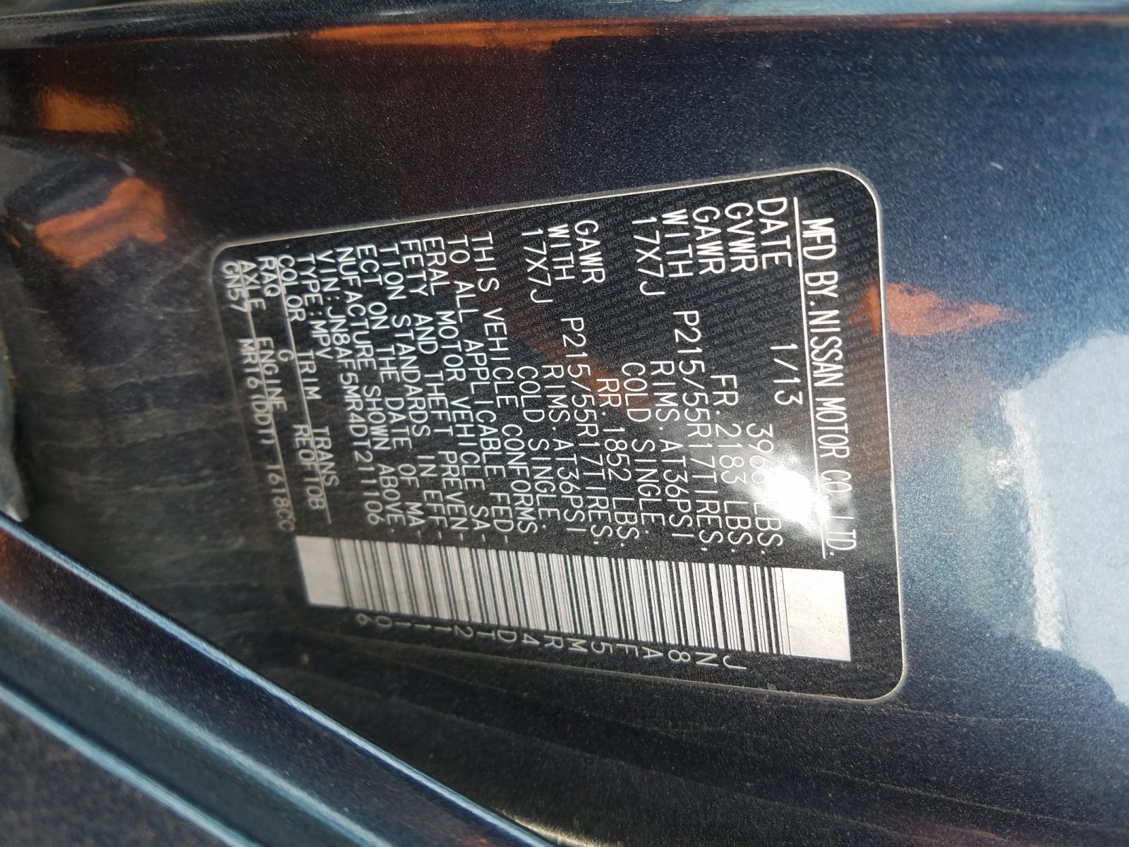 Photo 10 from auction – 2013 NISSAN JUKE S with VIN JN8AF5MR4DT211106